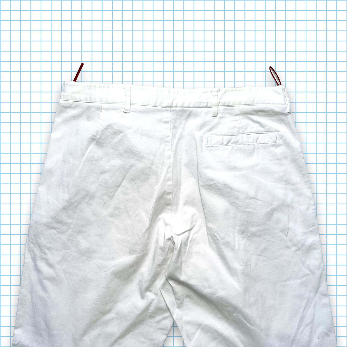 Prada Sport Pure White Trousers - 32" Waist