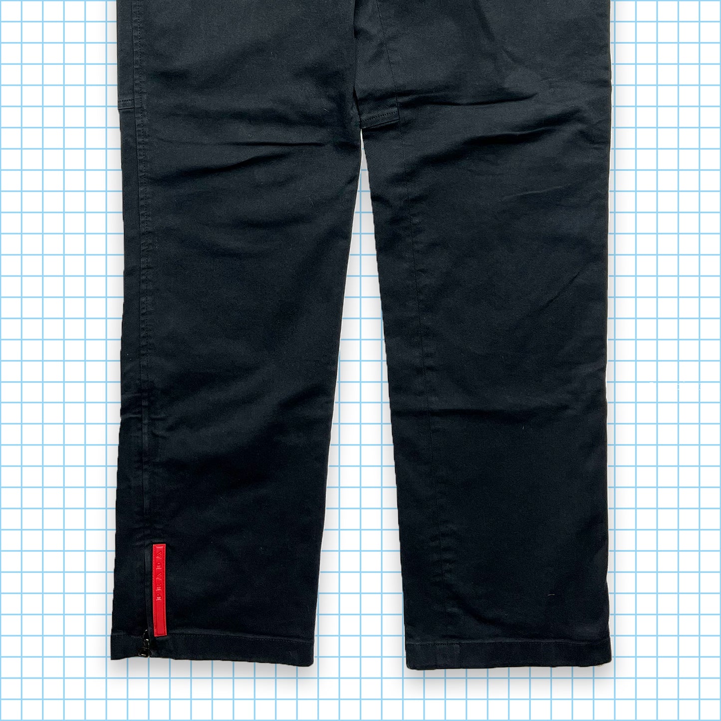 Vintage Prada Sport Jet Black Pant - 30" Waist