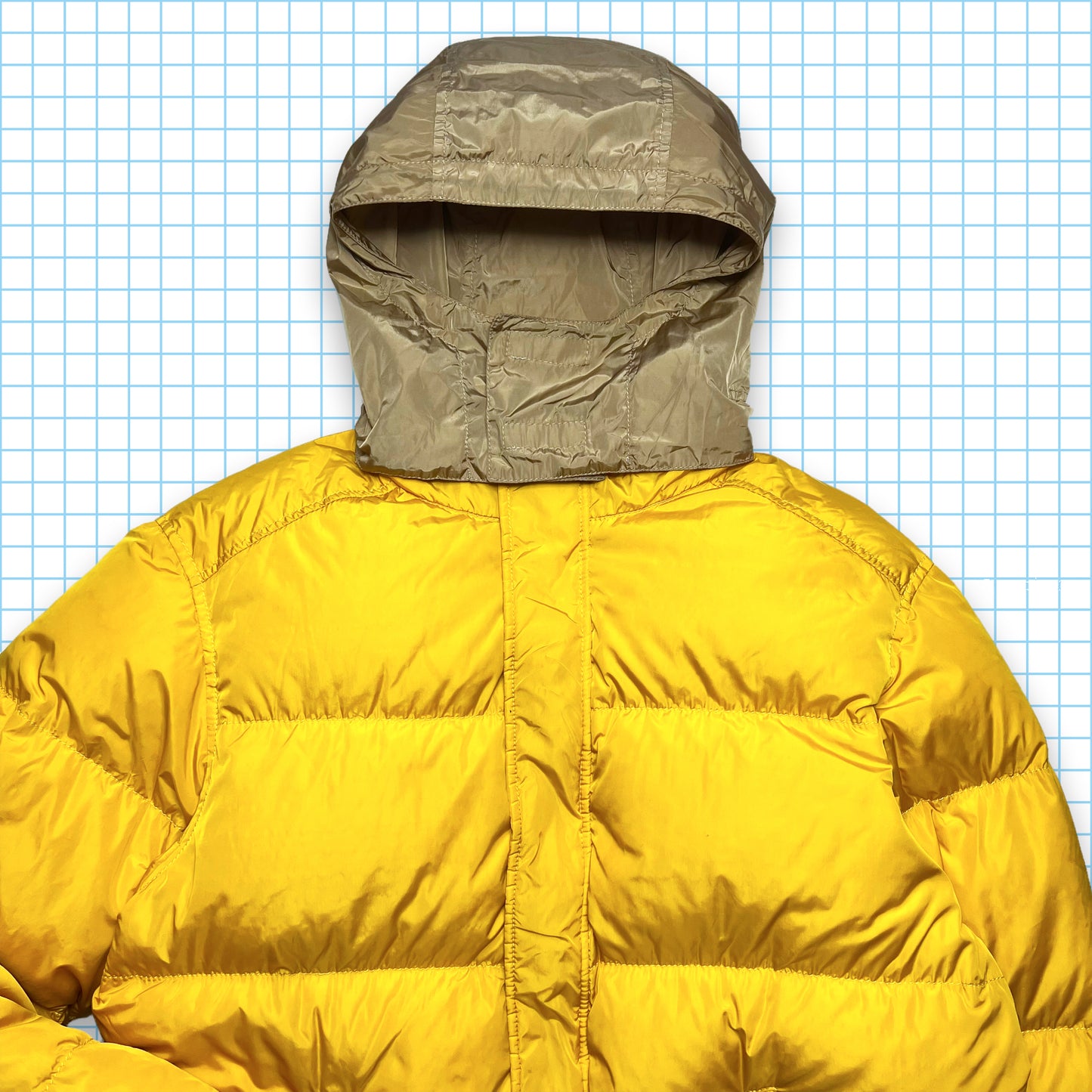 Prada Sport Bright Yellow Nylon Shimmer Puffer - Medium / Large