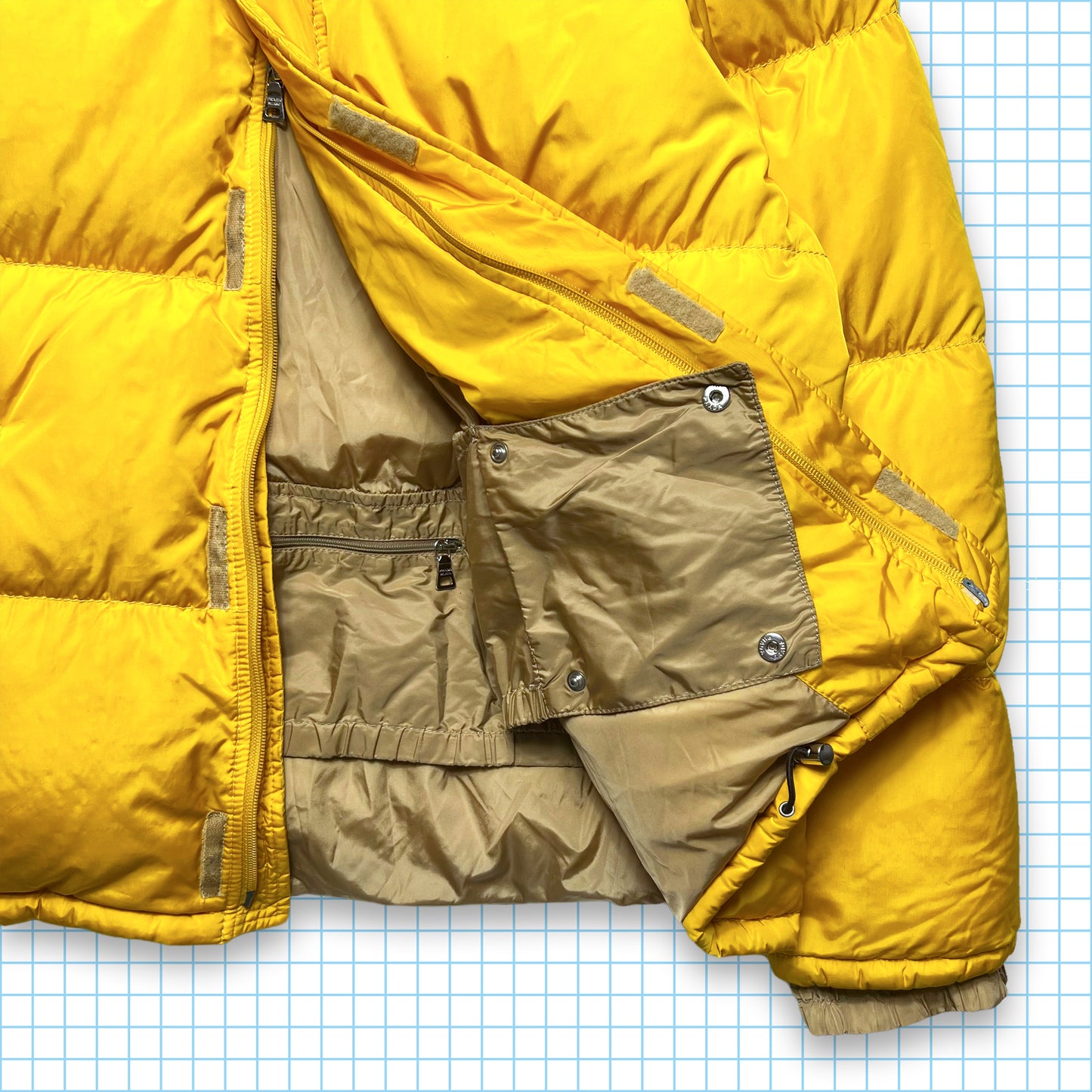 Prada Sport Bright Yellow Nylon Shimmer Puffer - Medium / Large