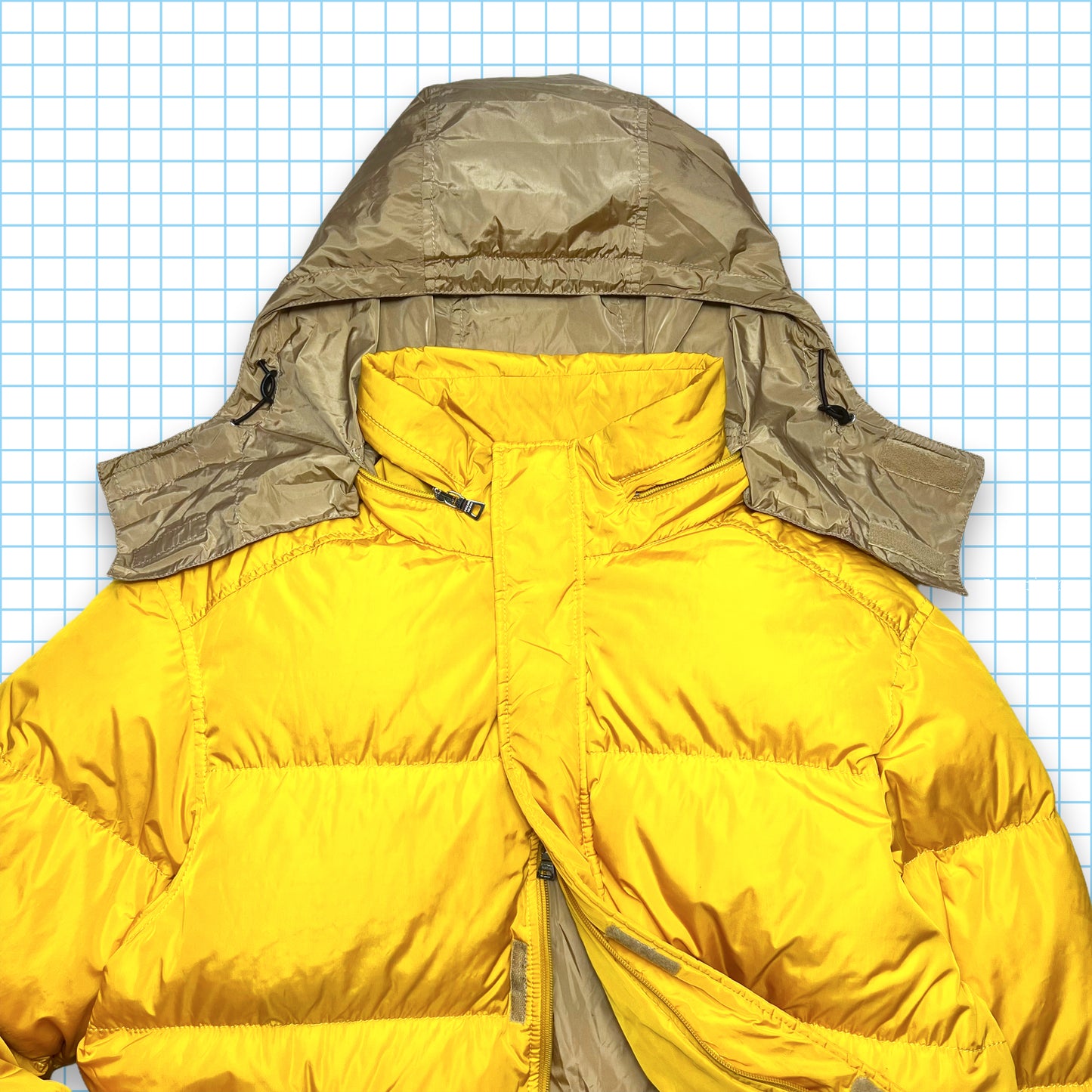 Prada Sport Bright Yellow Nylon Shimmer Puffer - Medium / Large