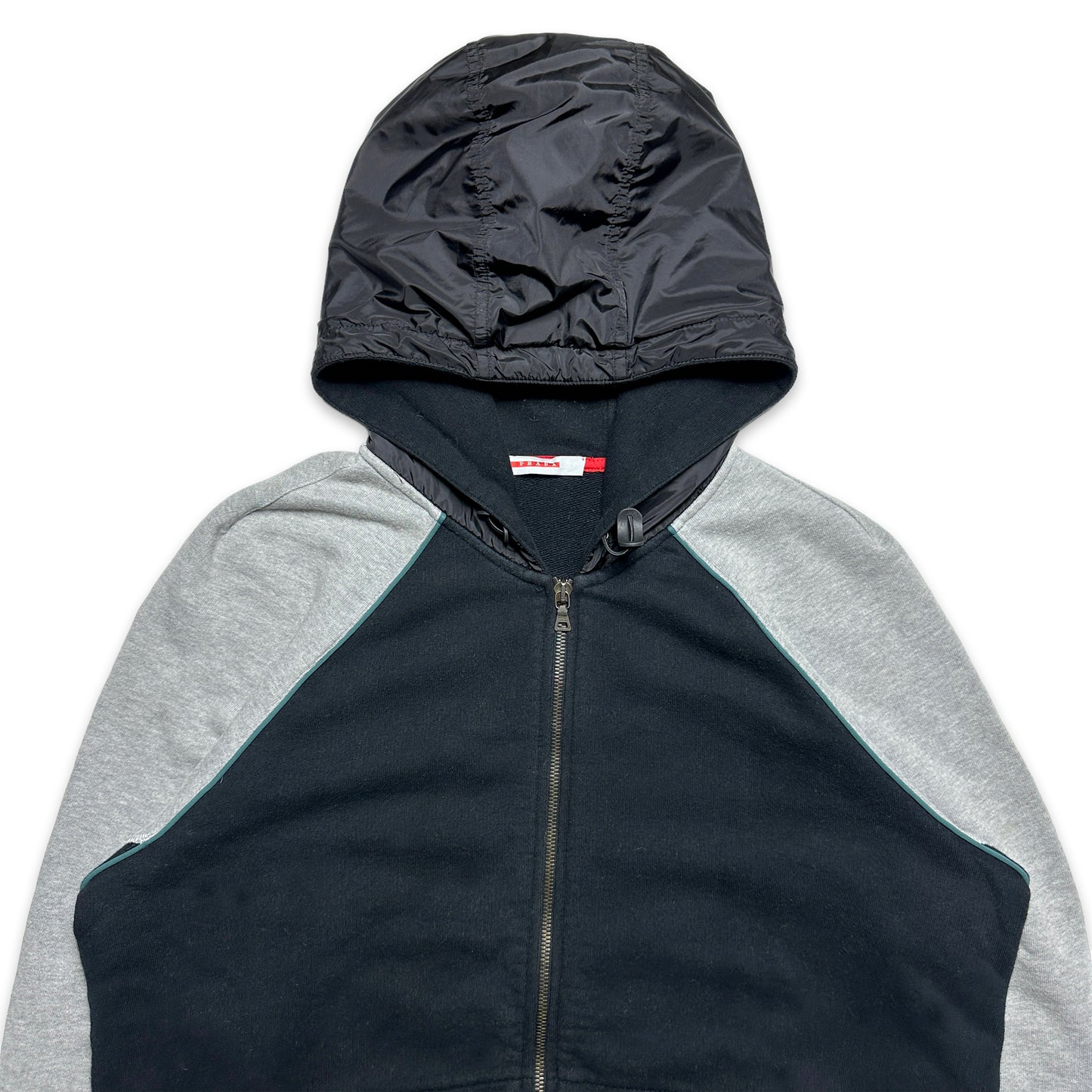 Prada Sport Nylon/Cotton Zipped Hoodie - Medium