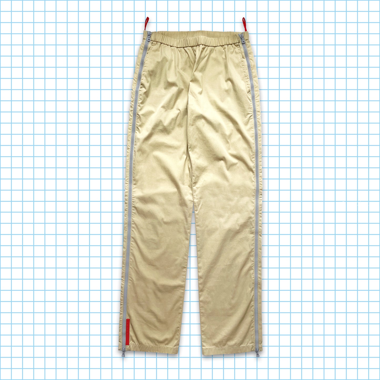 Vintage Prada Sport Full Zipped Technical Pant - 28" / 30" Waist