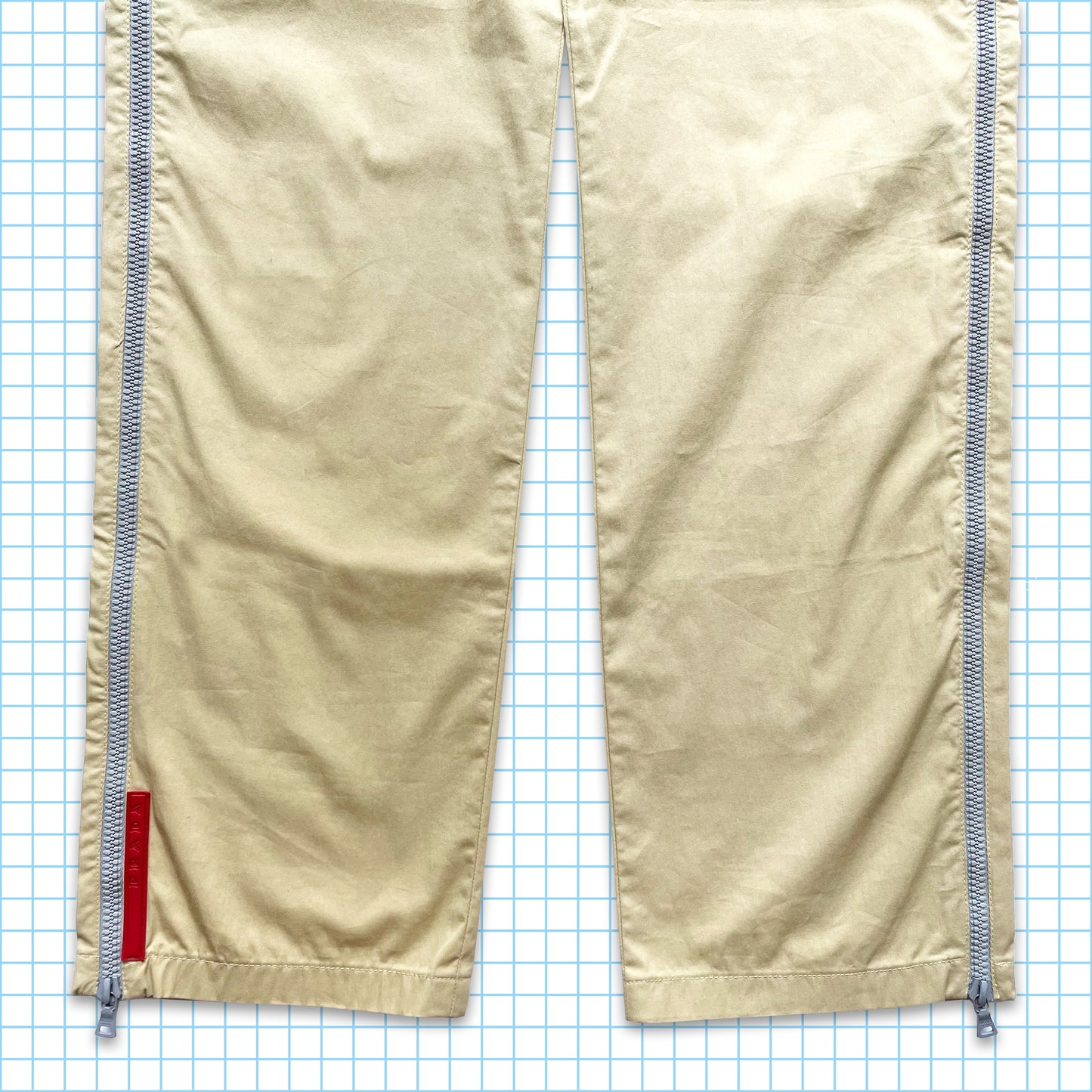 Vintage Prada Sport Full Zipped Technical Pant - 28" / 30" Waist