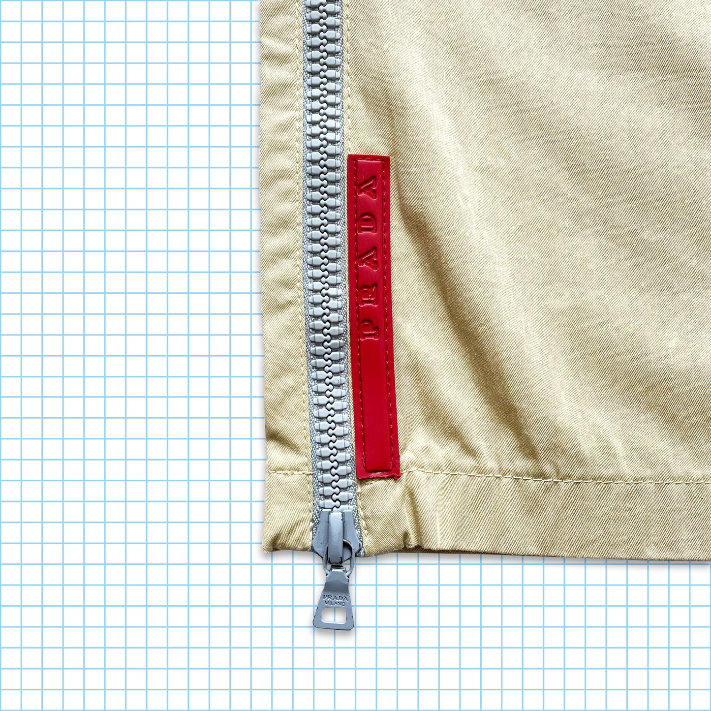 Vintage Prada Sport Full Zipped Technical Pant - 28" / 30" Waist