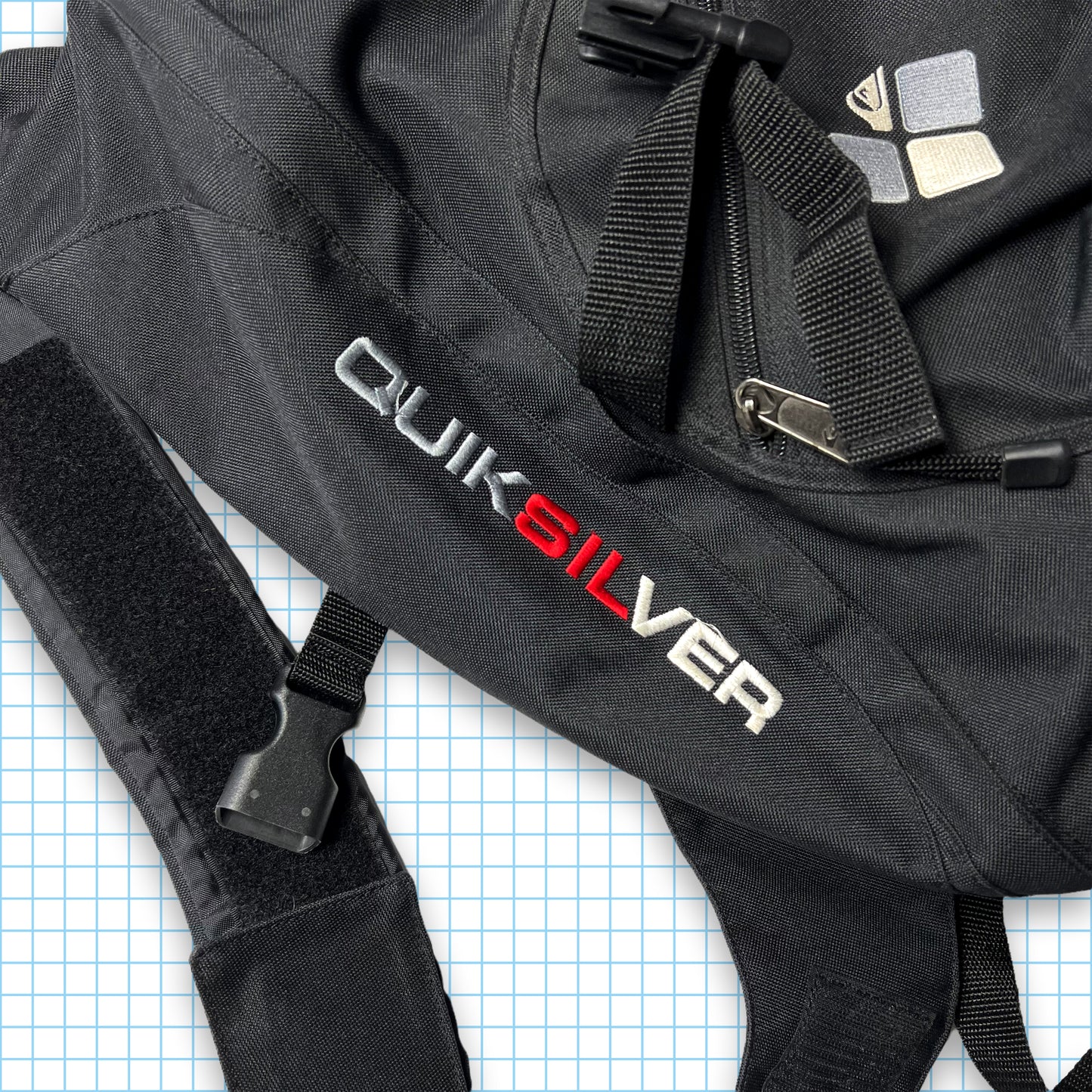 Vintage Quiksilver Jet Black Cross Body Bag