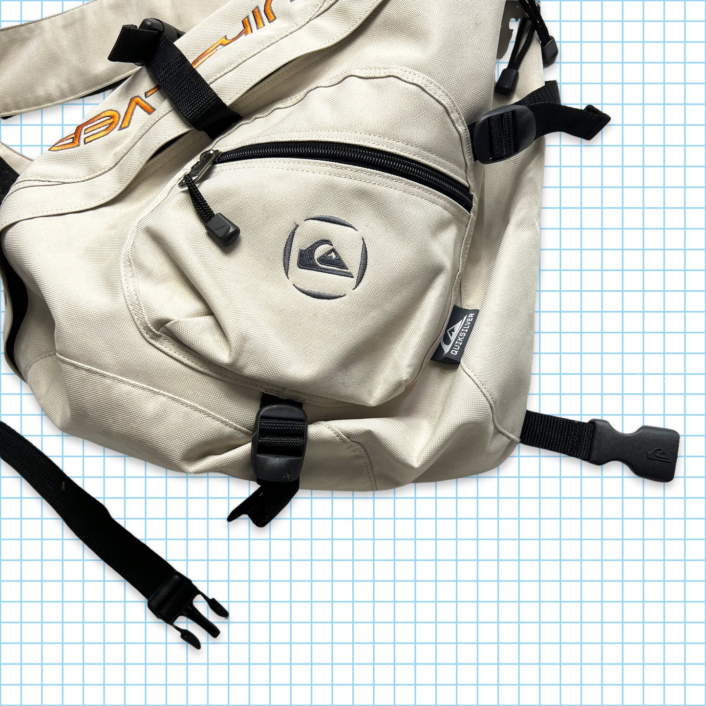 Vintage Quiksilver Off White Cross Body Bag