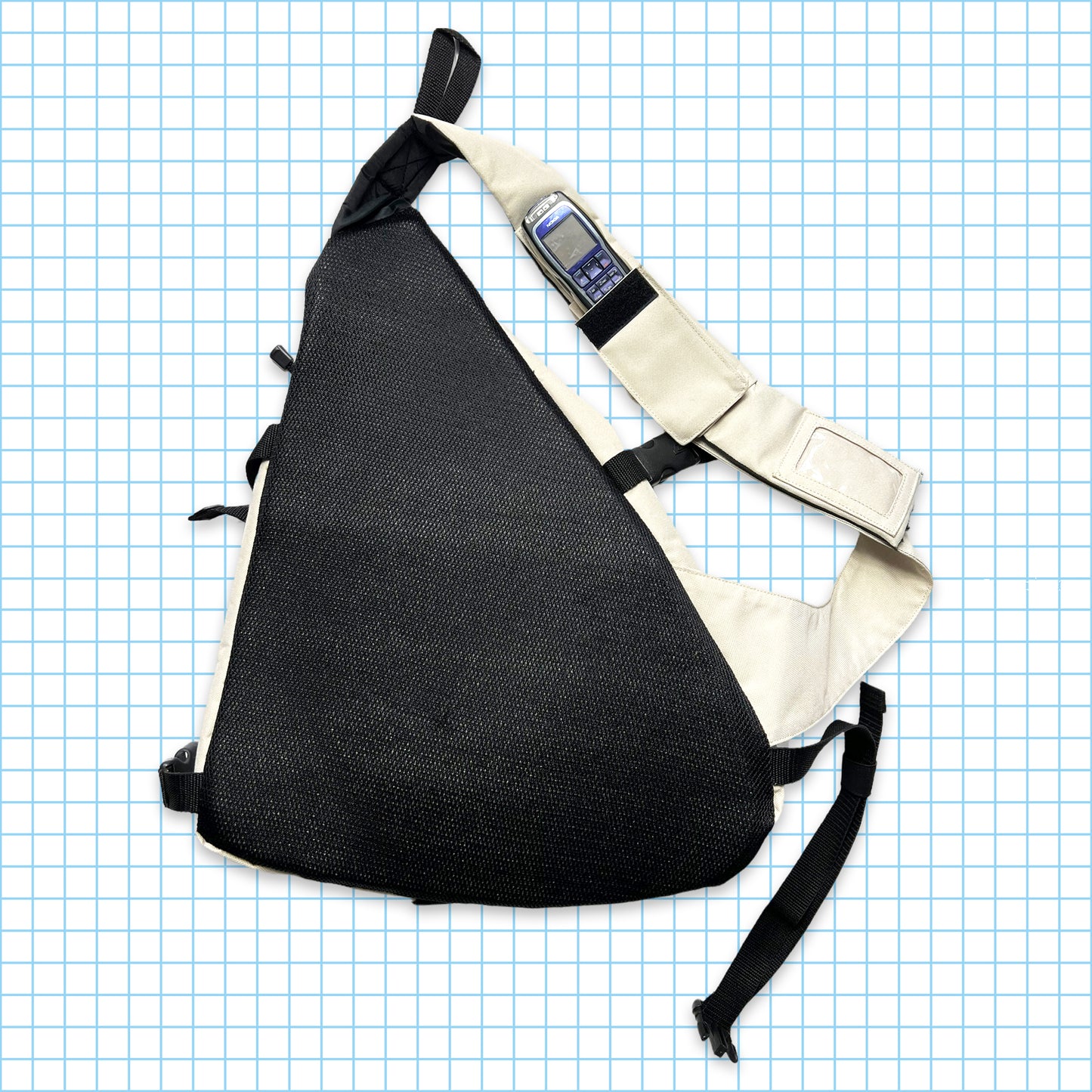 Vintage Quiksilver Off White Cross Body Bag