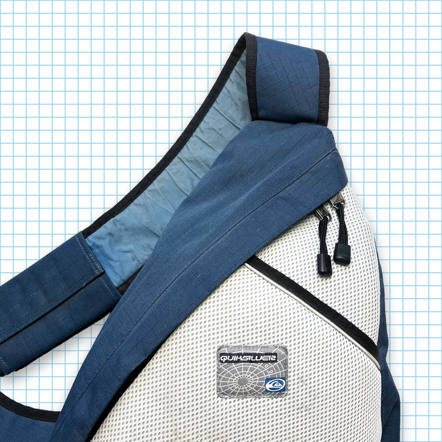 Quiksilver Navy/Off White Cross Body Sling Bag