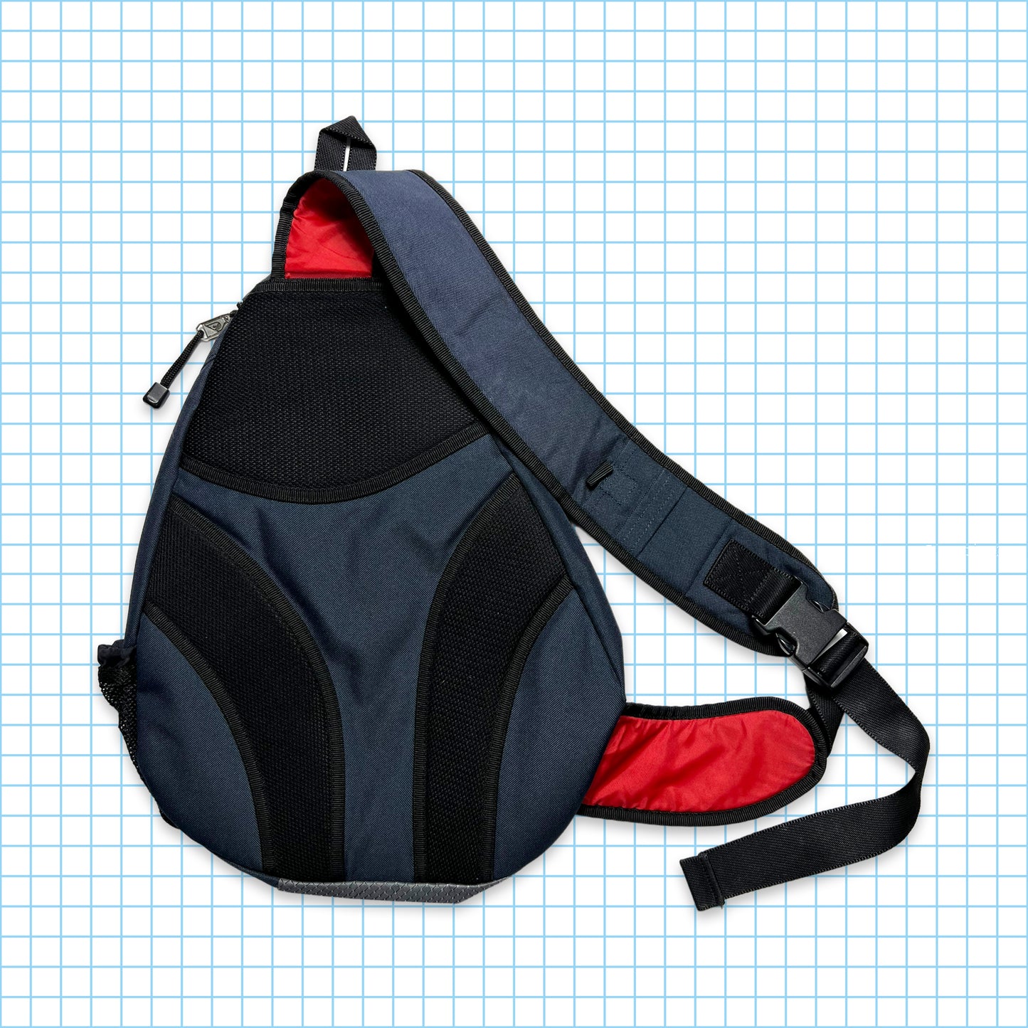 Quiksilver Sac bandoulière bleu marine/rouge/gris