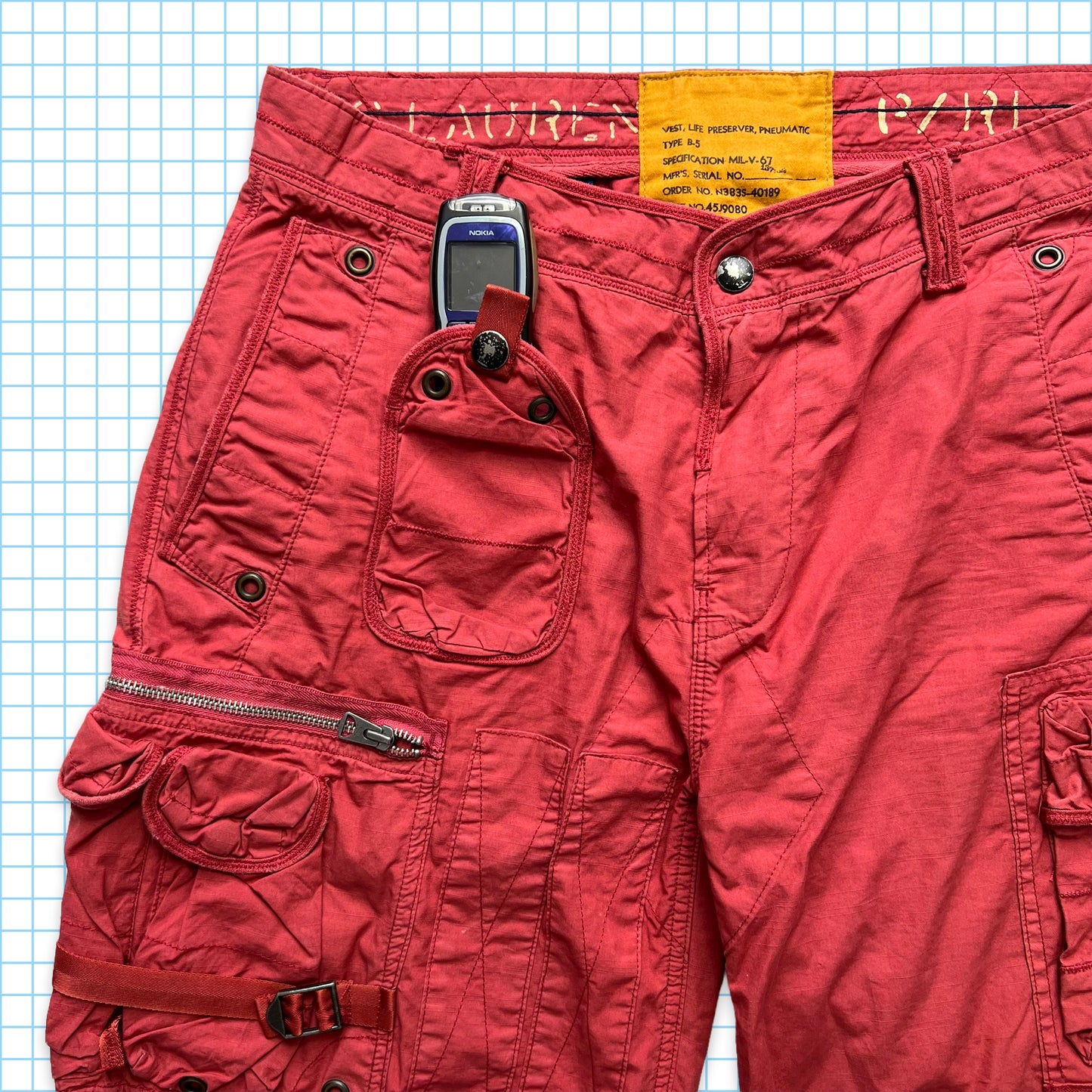 Polo Ralph Lauren Multi Pocket Cargo Shorts - 34" Waist