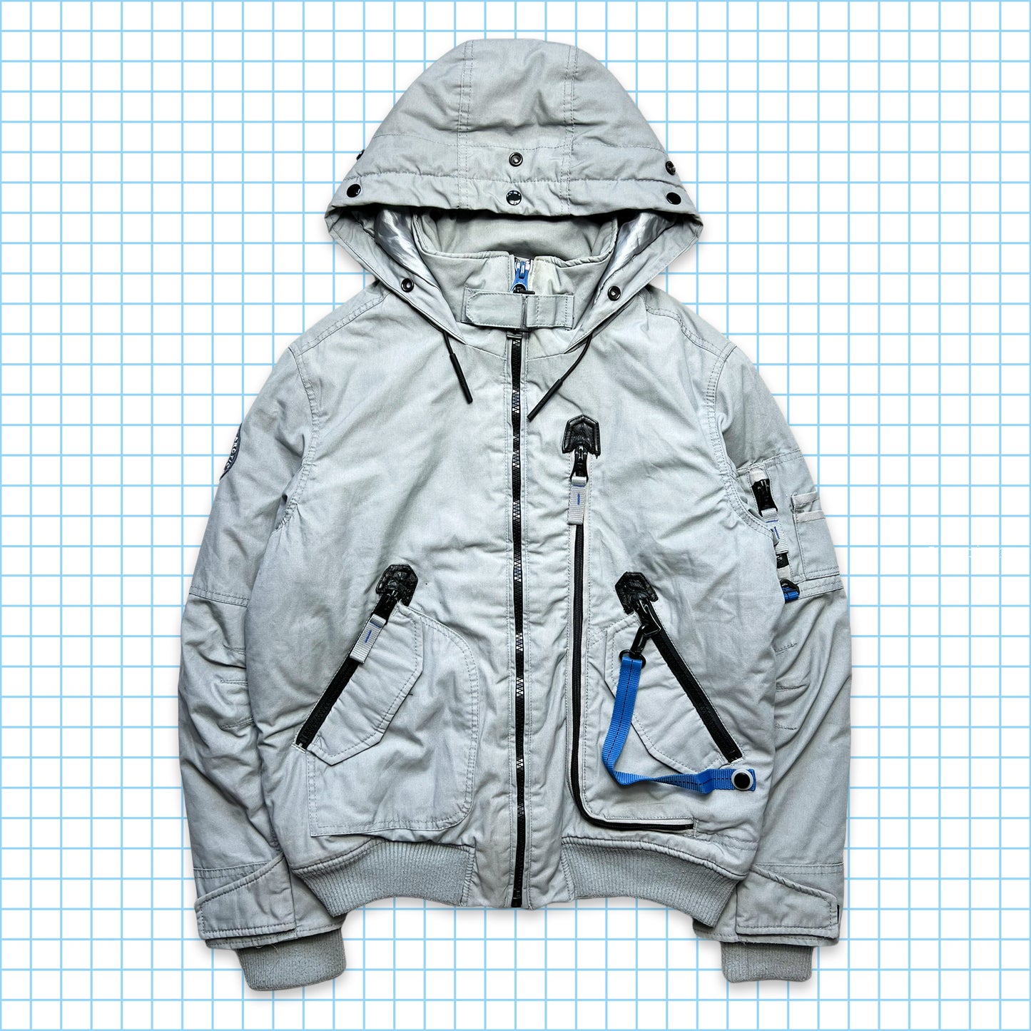 Celio Technical Multi Pocket Padded Jacket - Medium