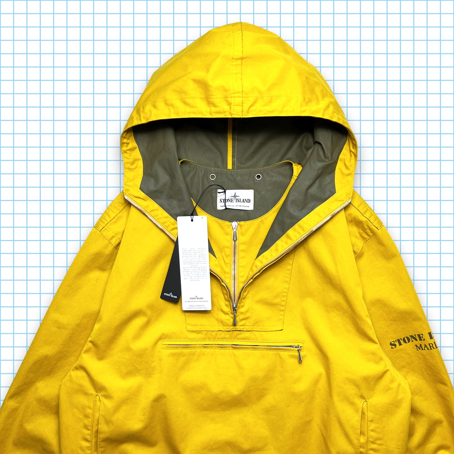 Stone Island Marina 40th Anniversary Sunflower Yellow Smock - Large