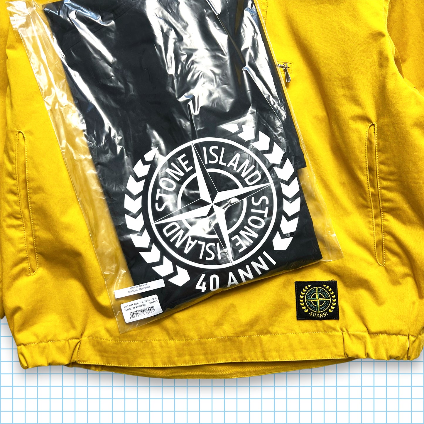 Stone Island Marina 40th Anniversary Sunflower Yellow Smock - Large