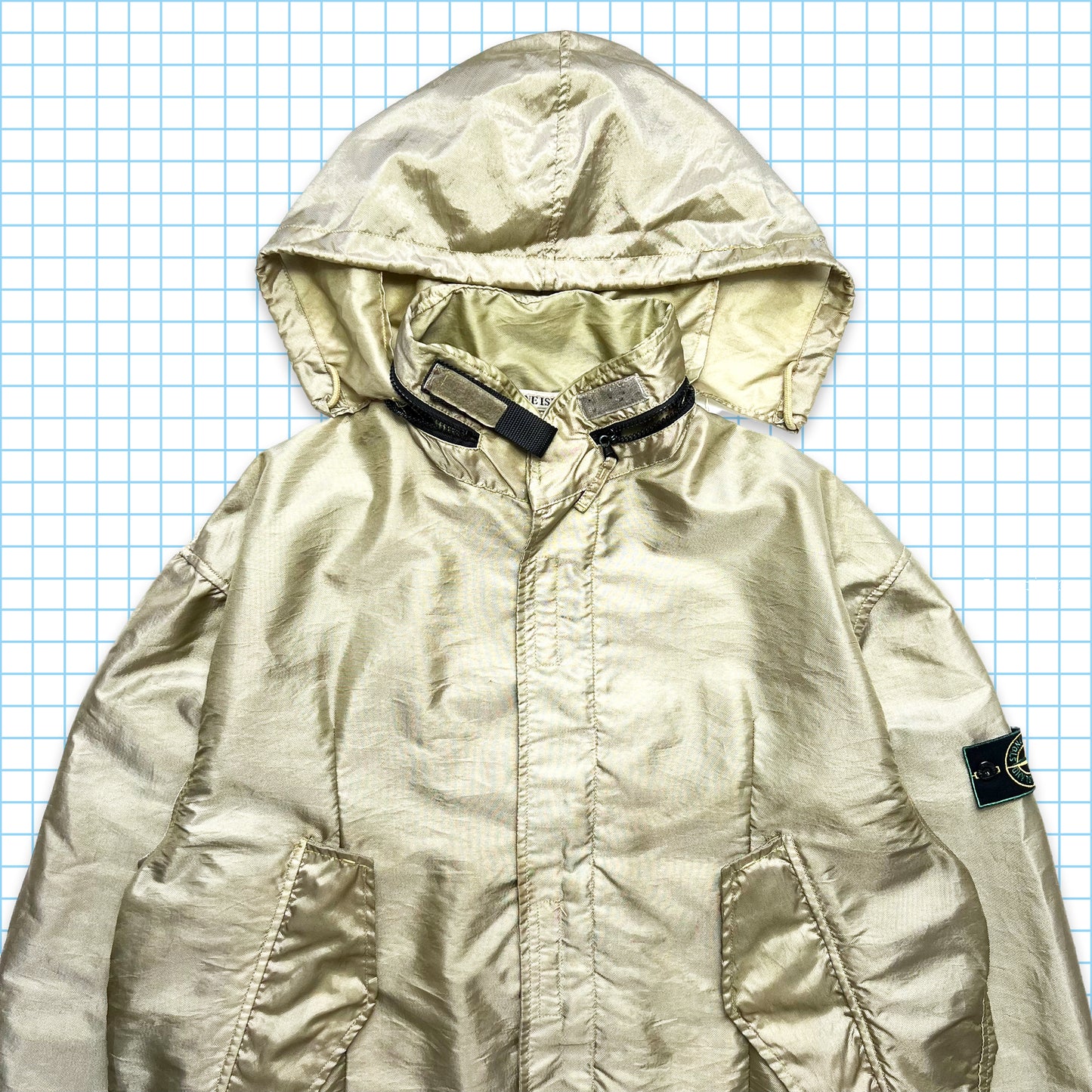 Vintage Stone Island Light Fawn/Taupe Formula Steel SS95’ - Extra Large / Extra Extra Large
