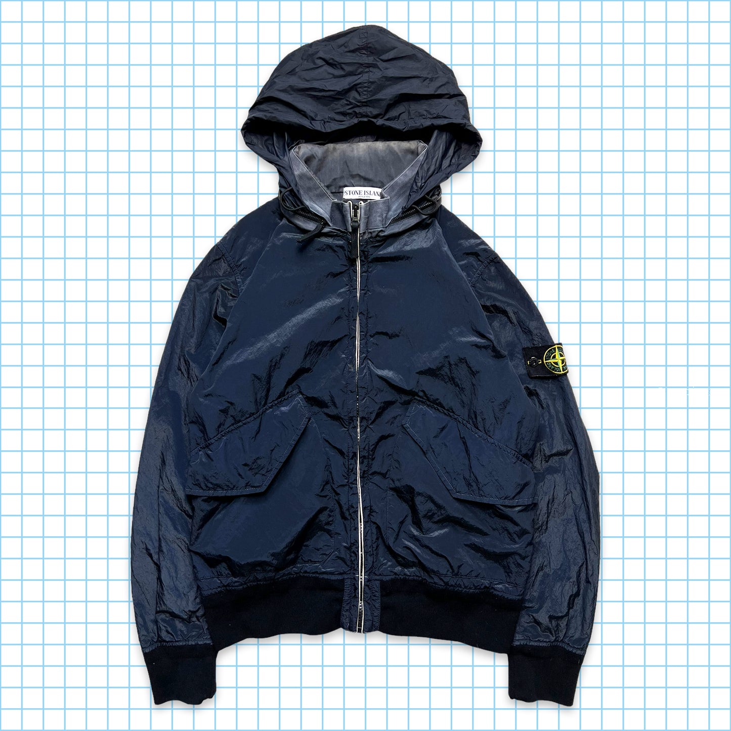 Stone Island Midnight Navy Nylon Metal Jacket - Medium