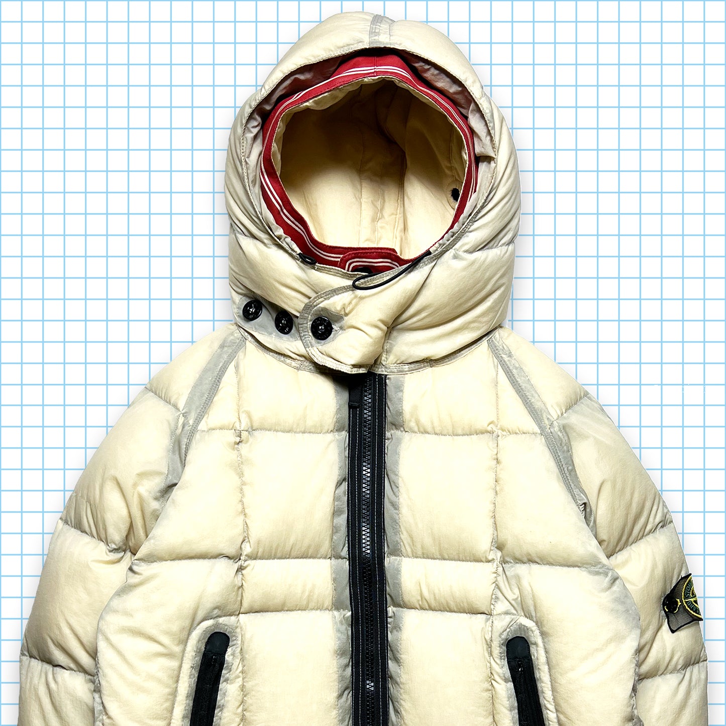 Stone Island Opaque Nylon Tela Goose Down AW06' - Large