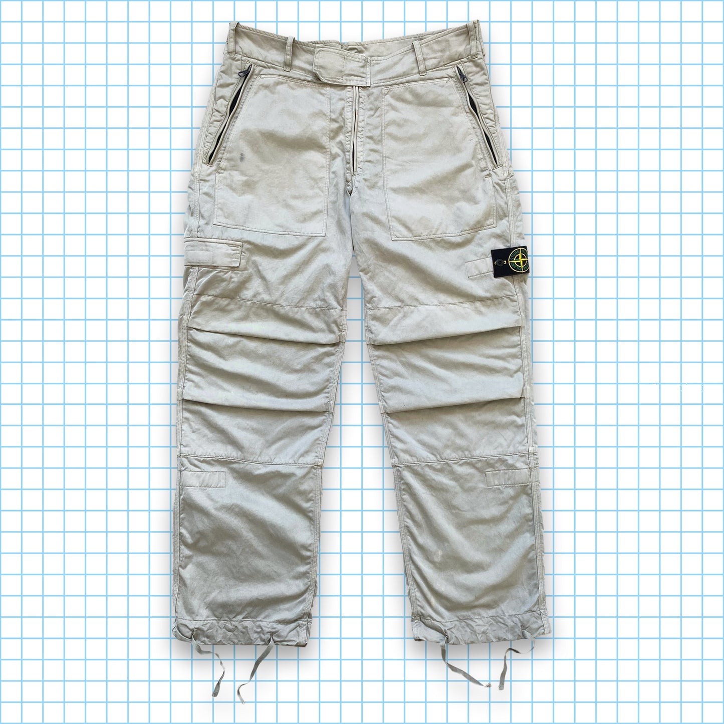 Stone Island Off White Military Cargo Flight Pants SS06' - 32-34” Waist