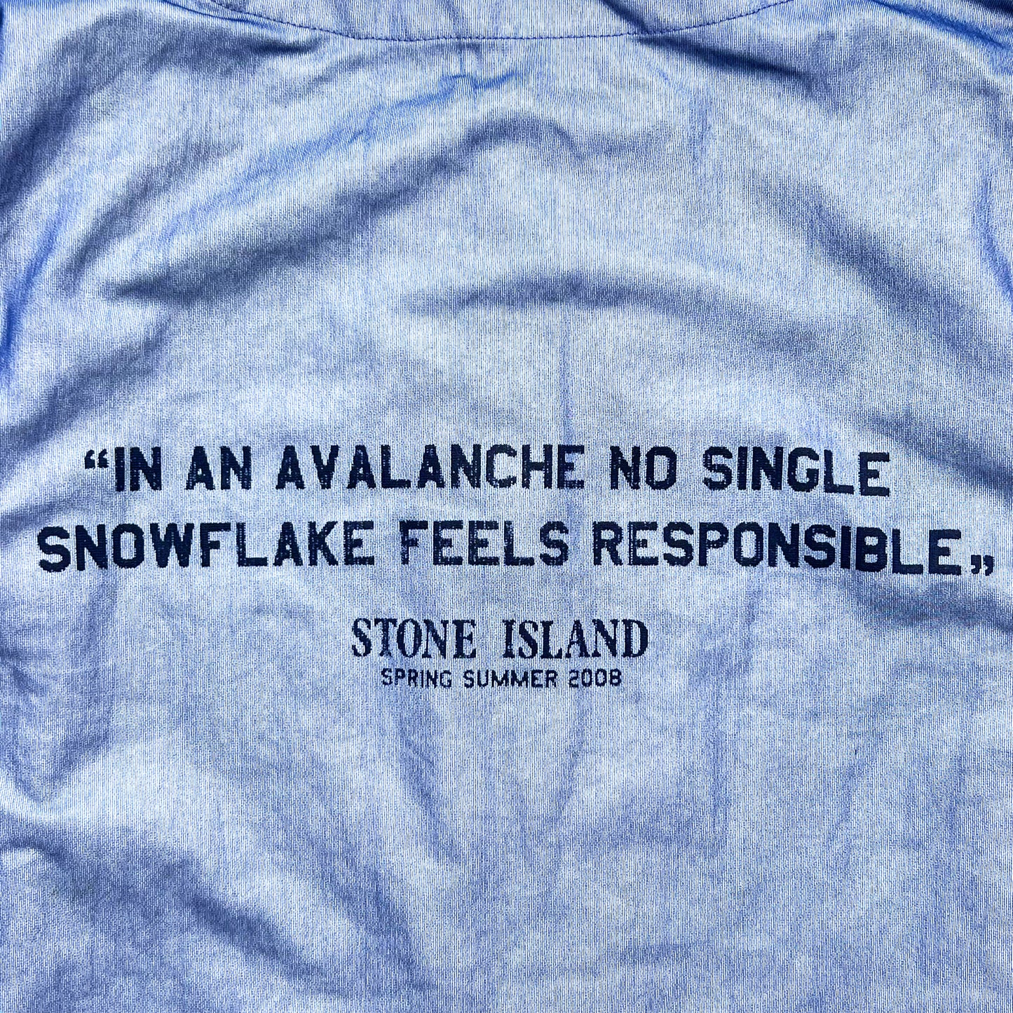 Stone Island Blue ‘Snowflake’ Tyvek Jacket SS08’ - Small / Medium