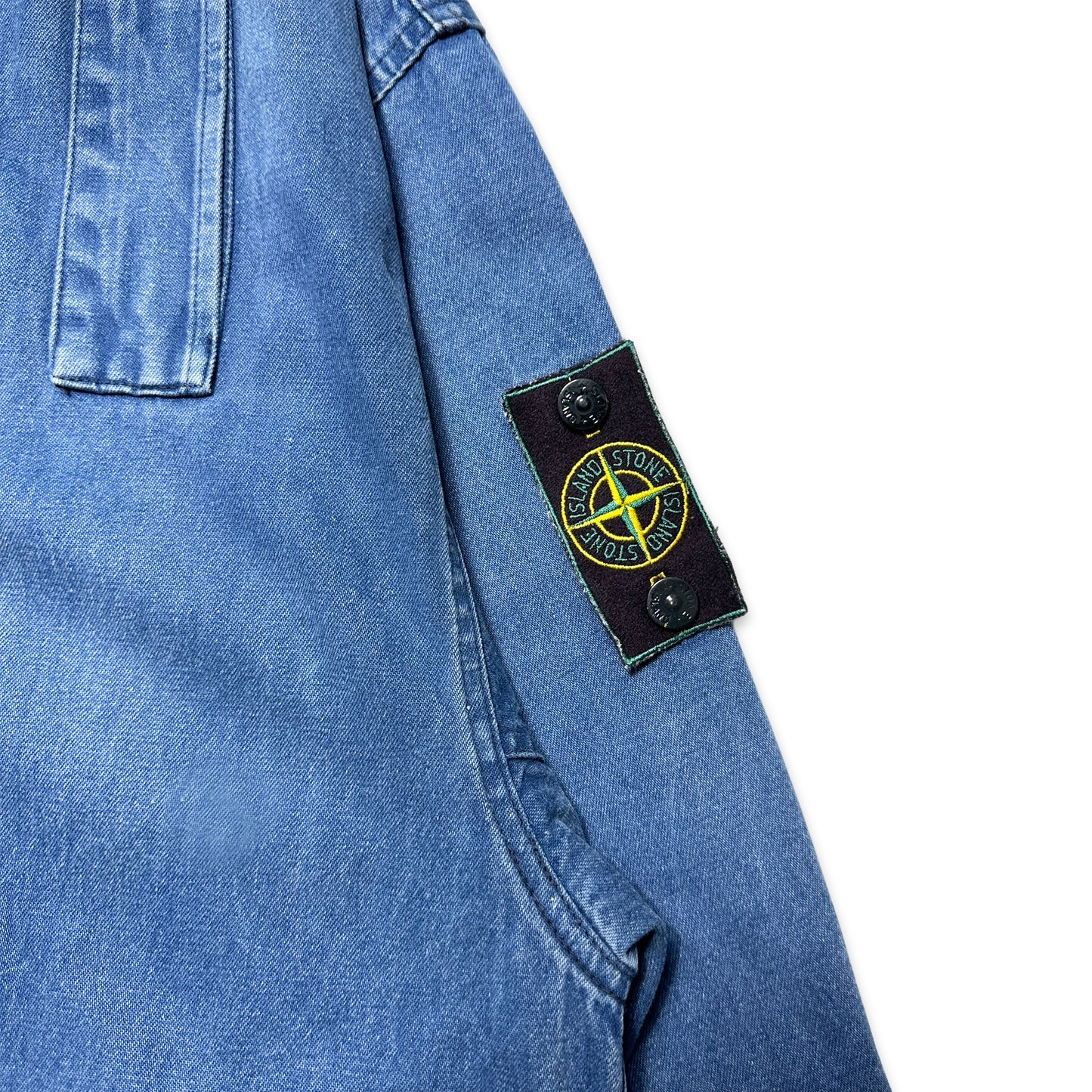 1984 Stone Island Marina Vertical Badge Carpenter Jacket - Extra Large / Extra Extra Large