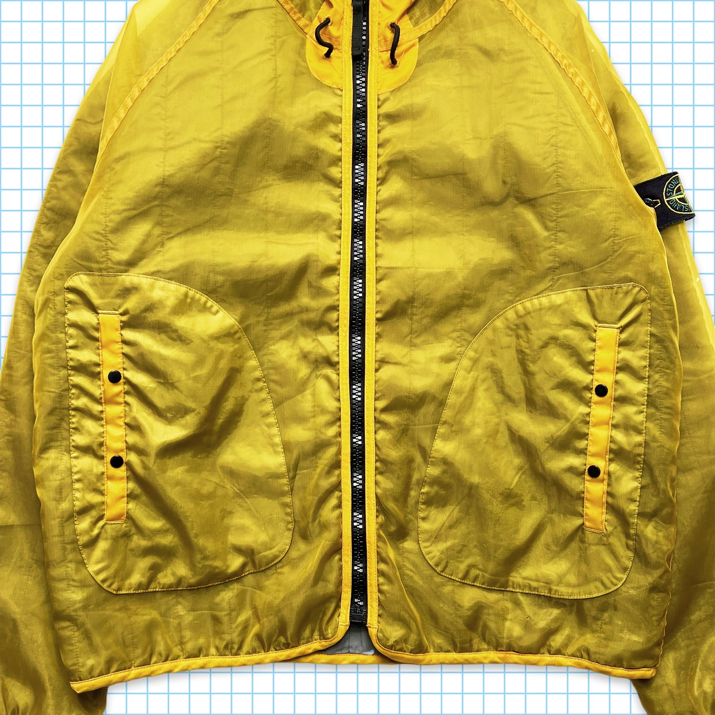 Monofilament rembourré jaune vif Stone Island AW03' - Grand / Très grand