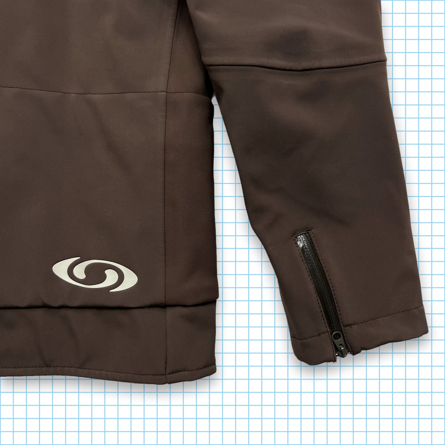 Salomon Asymmetrical Double Zip Closure Technical Jacket - Small / Medium