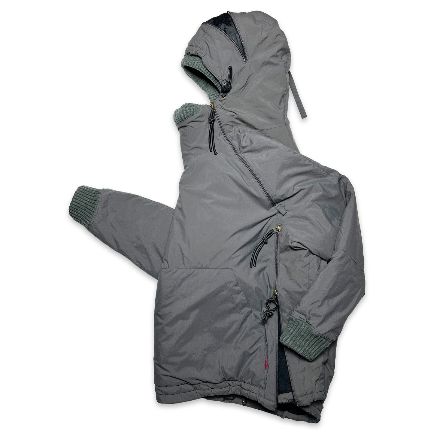 Schott Dark Grey Multi Zip Ventilated Technical Pullover Jacket - Extra Large