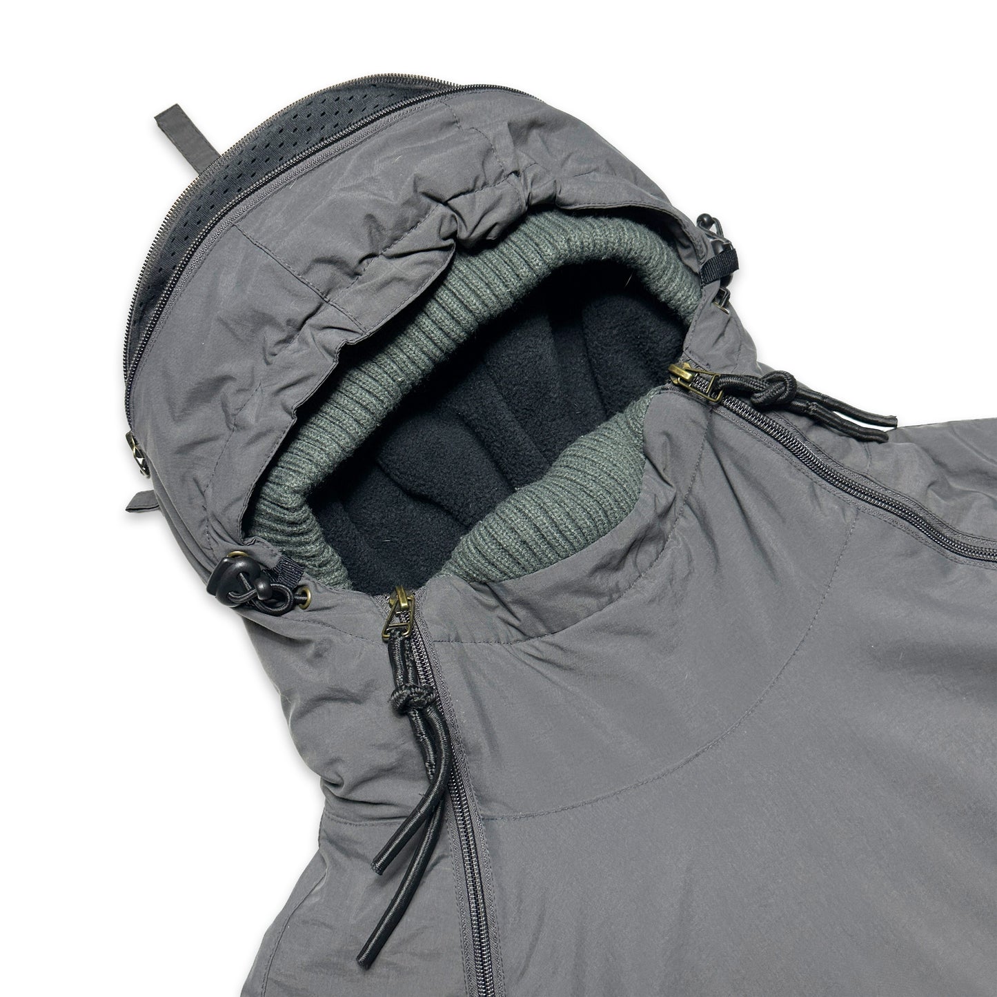 Schott Dark Grey Multi Zip Ventilated Technical Pullover Jacket - Extra Large