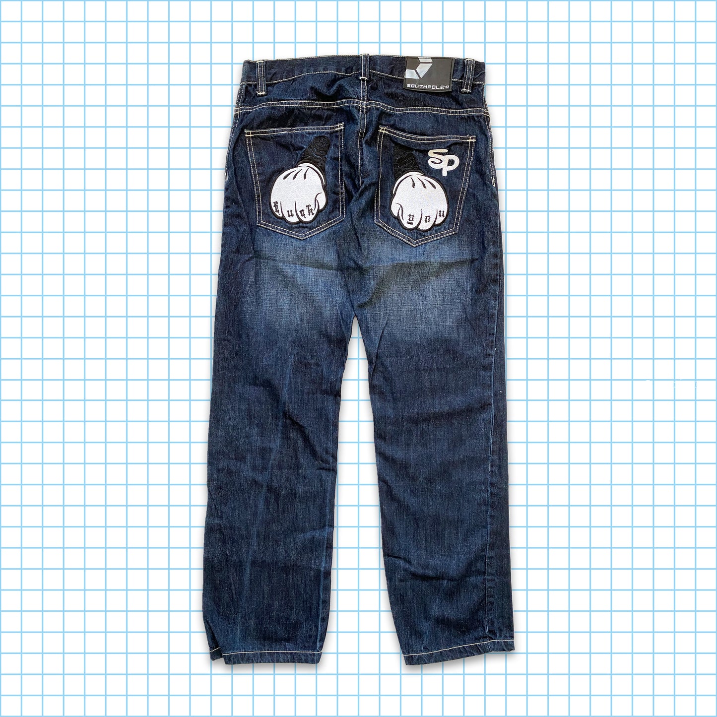 Vintage 90’s South Pole ‘Fuck You’ Denim - 32" Waist