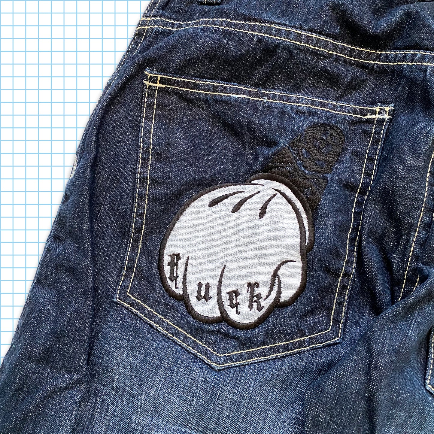 Vintage 90’s South Pole ‘Fuck You’ Denim - 32" Waist