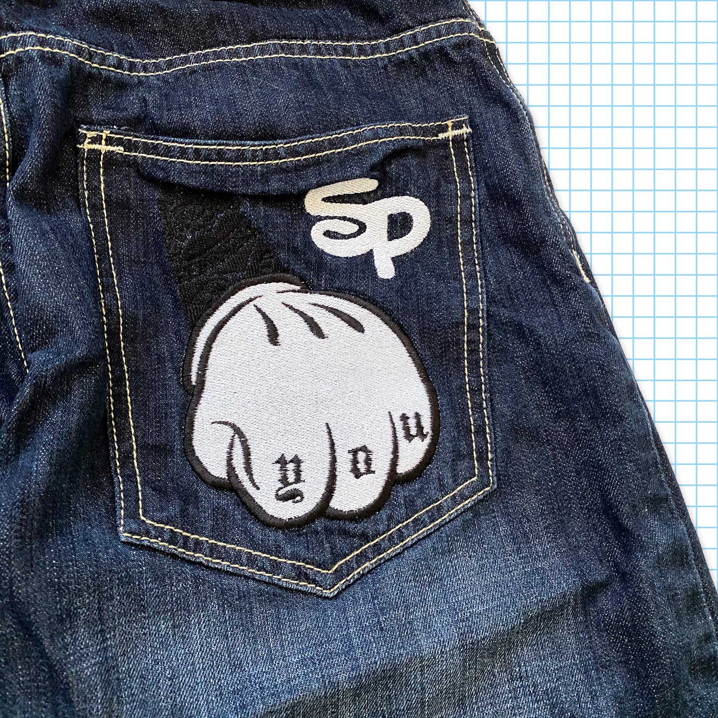 Vintage 90’s South Pole ‘Fuck You’ Denim - 32" Waist