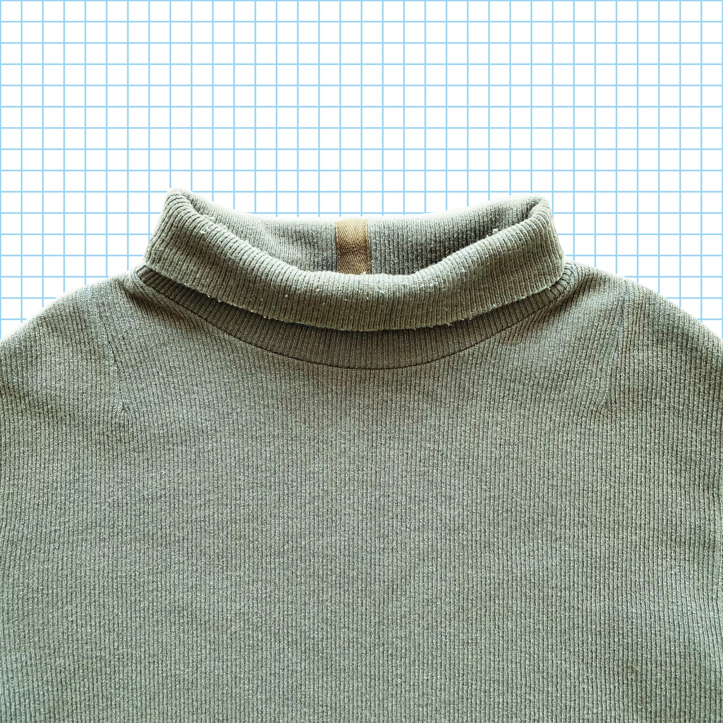 Vintage Stone Island Ribbed Roll Neck AW01’ - Large/Extra Large
