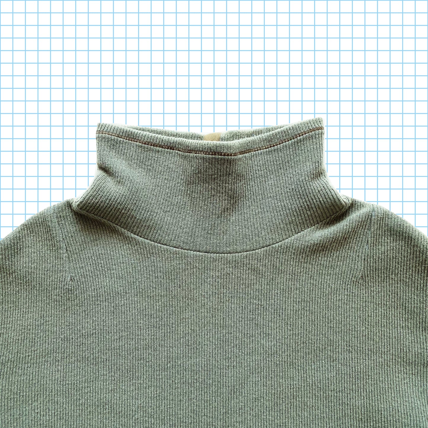 Col roulé côtelé vintage Stone Island AW01' - Grand/Extra Large
