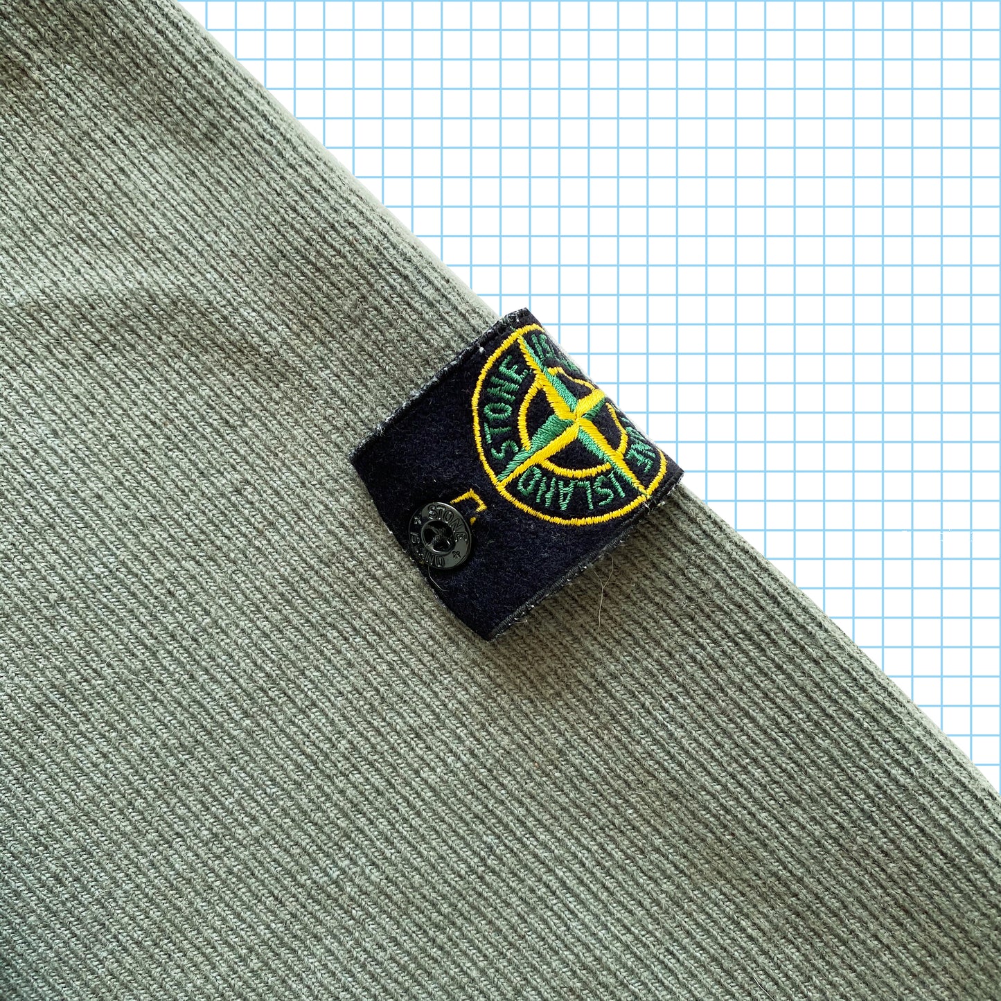 Col roulé côtelé vintage Stone Island AW01' - Grand/Extra Large