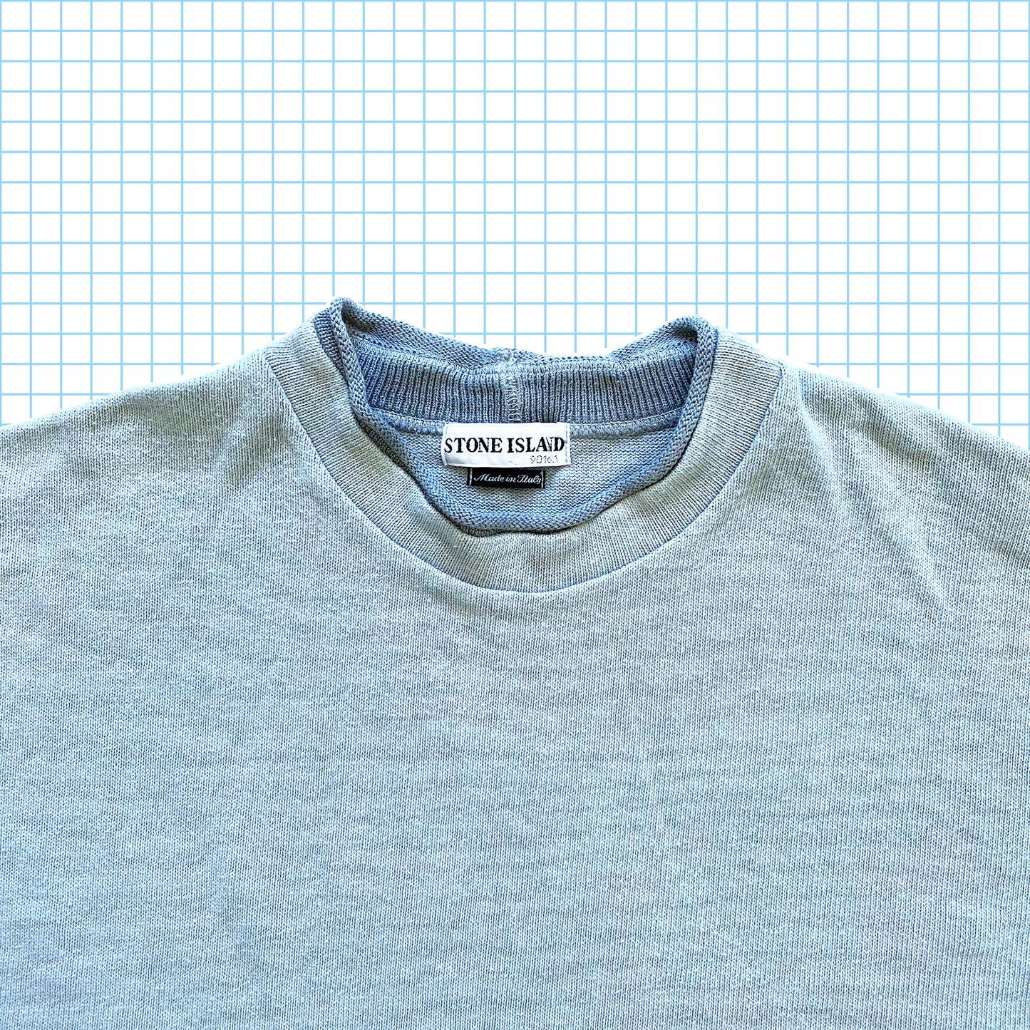 Vintage Stone Island Baby Blue Crew SS03' - Extra Large / Extra Extra Large