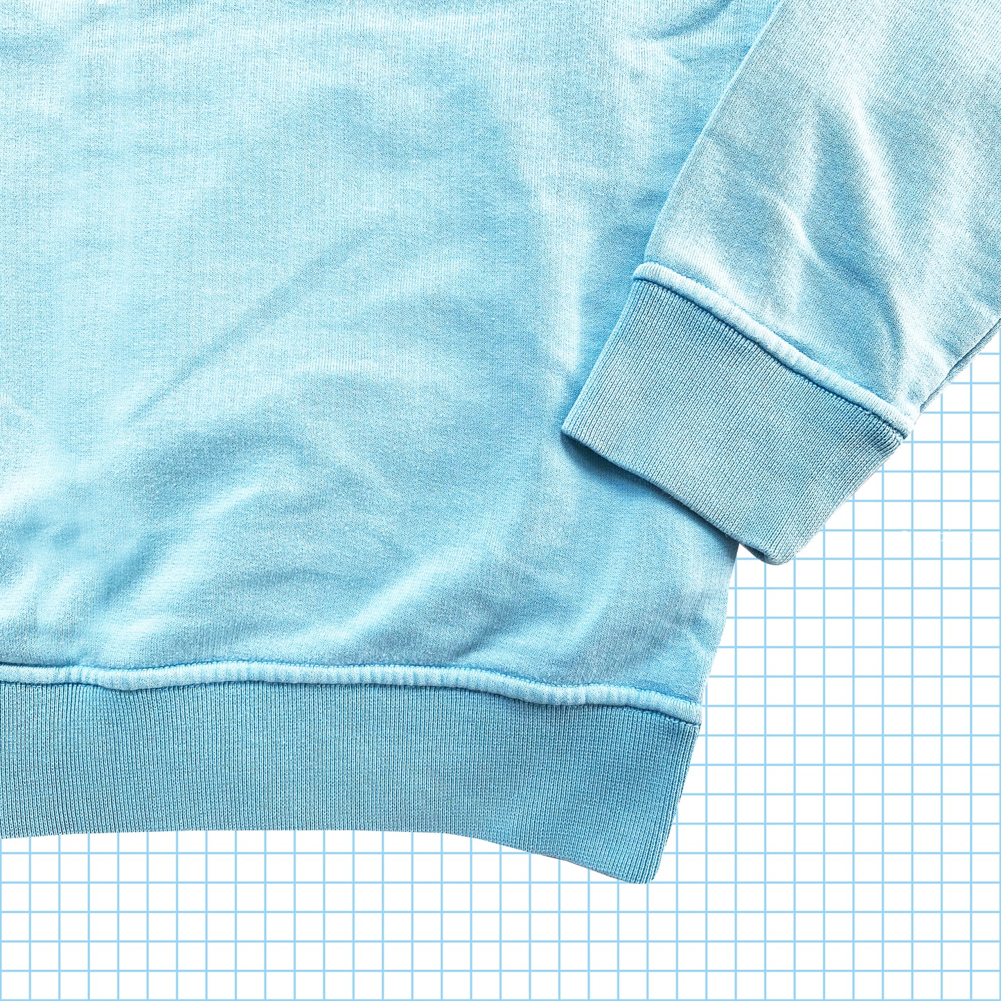 Stone Island Baby Blue Zip Chest Pocket Crew SS17’ - Medium