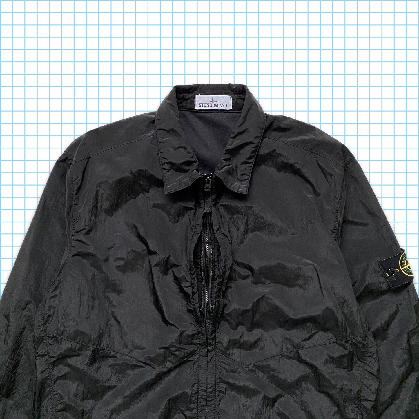 Stone Island Stealth Black Double Break Pocket Veste matelassée en nylon et métal AW16' - Extra Large