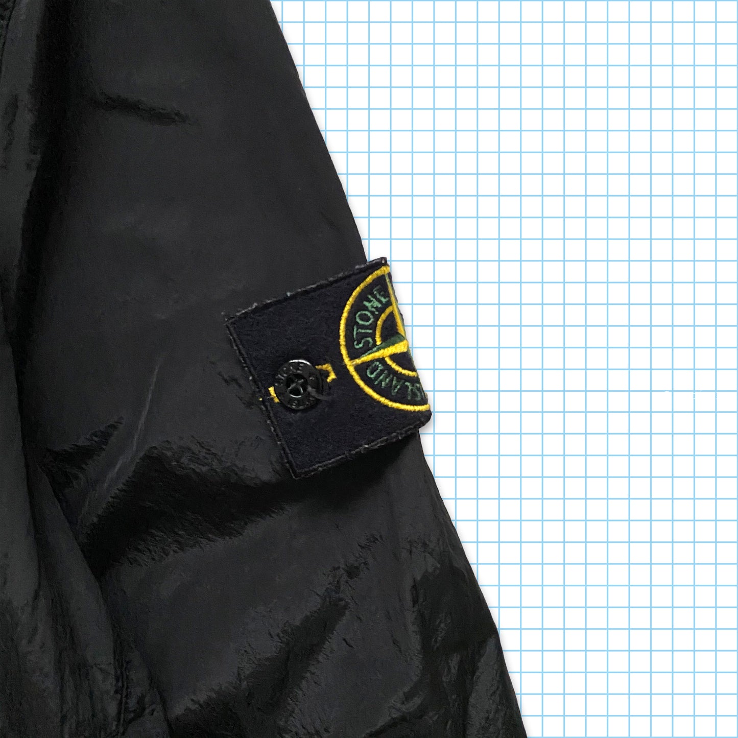Stone Island Stealth Black Double Break Pocket Veste matelassée en nylon et métal AW16' - Extra Large