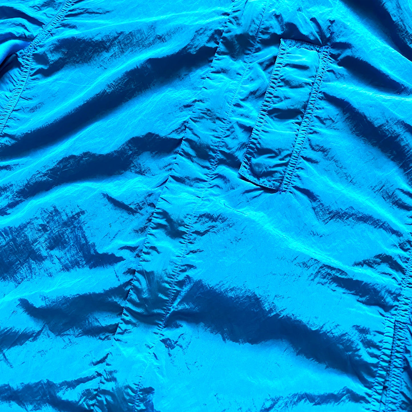 Stone Island Marina Blue Nylon Metal Over Shirt SS18' - Large