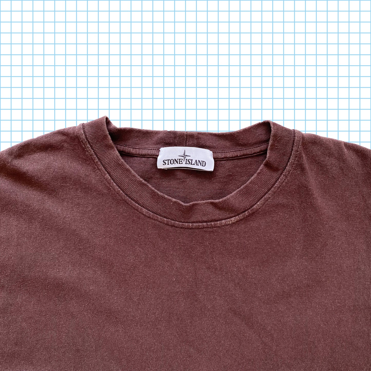 Stone Island - Pull côtelé épais bordeaux/marron AW15' - Extra Extra Large