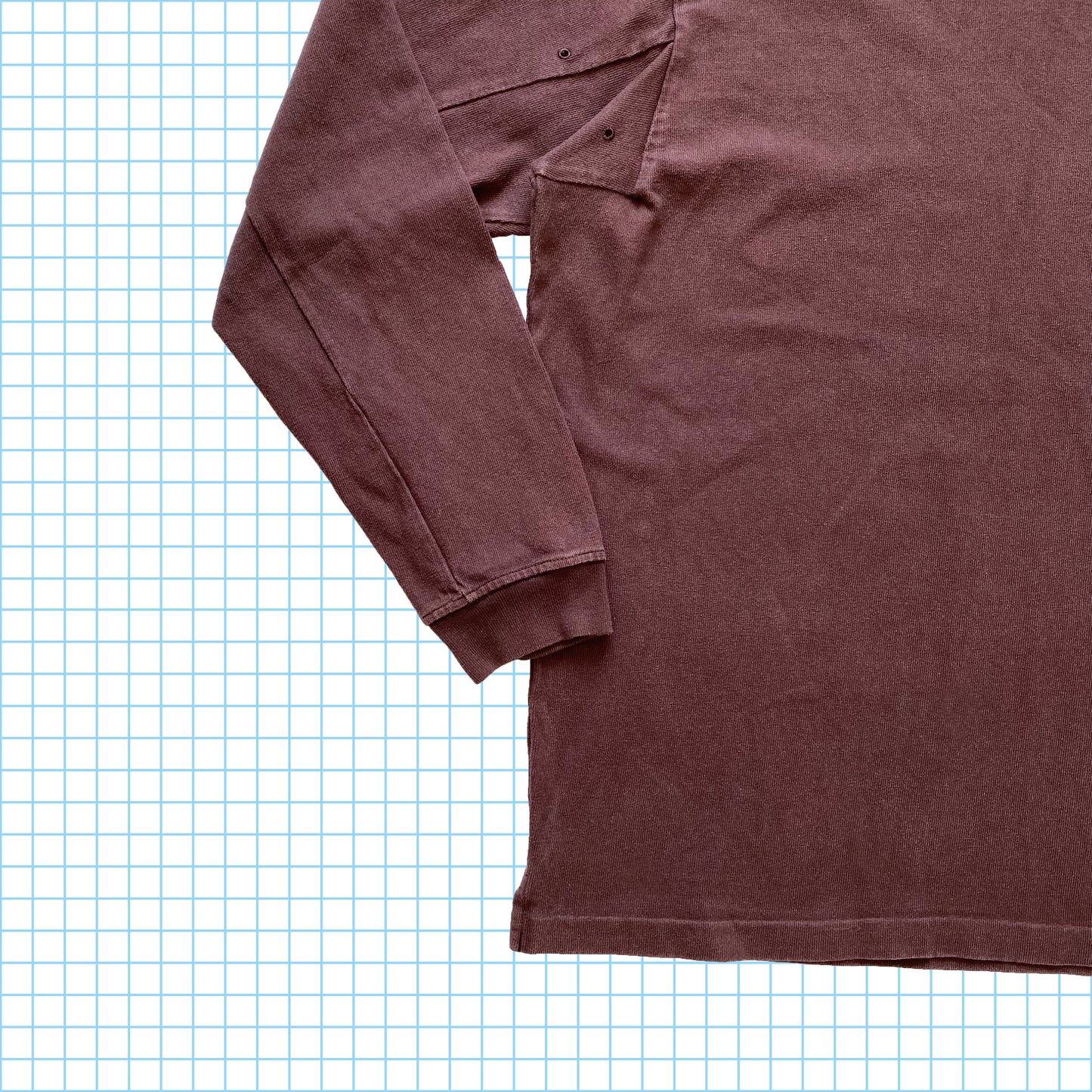 Stone Island - Pull côtelé épais bordeaux/marron AW15' - Extra Extra Large