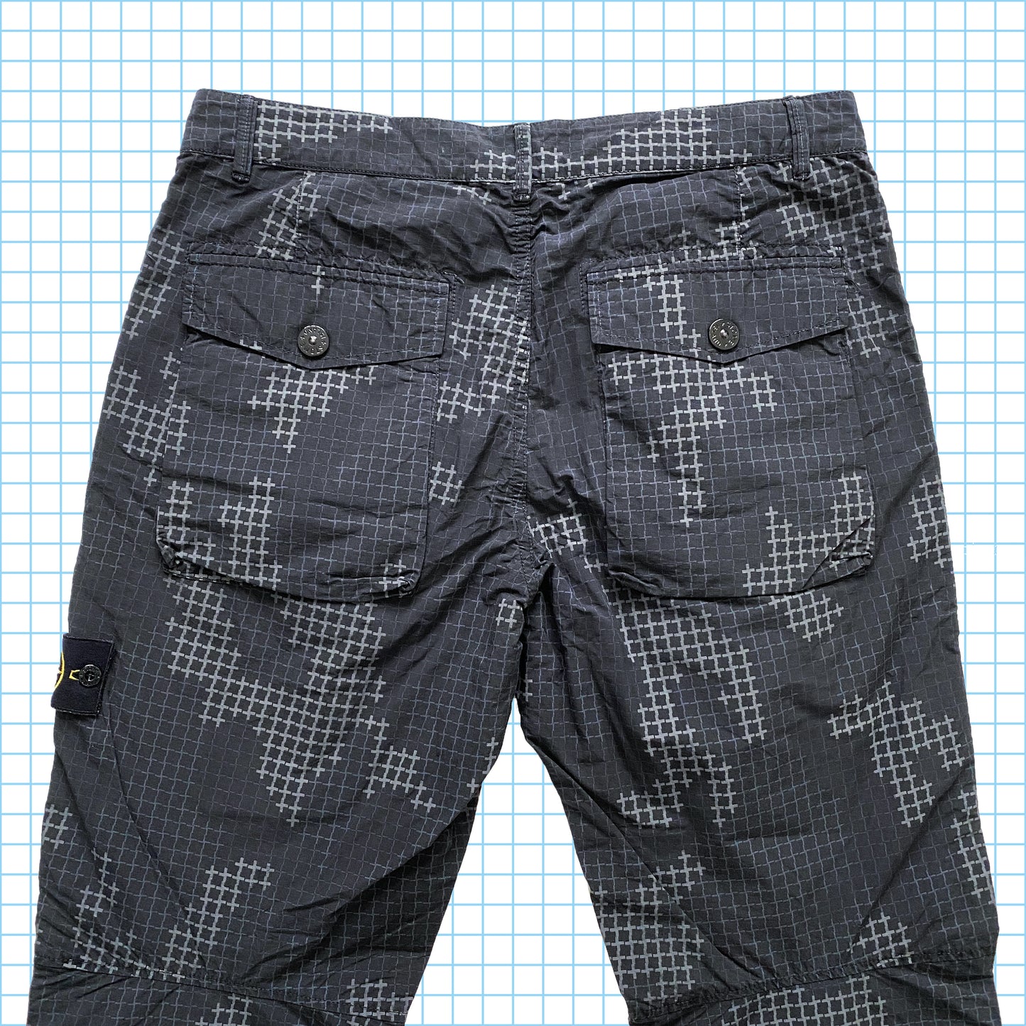 Pantalon tactique camouflage Stone Island Full Compact Rip Stop Grid AW17' - Moyen