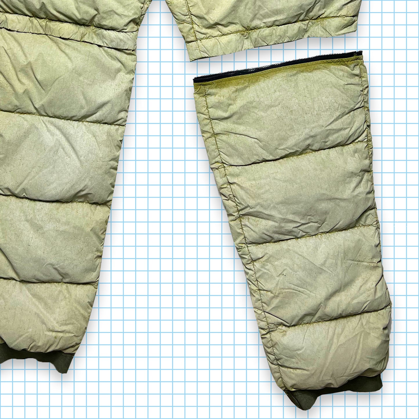Stone Island Green Frost Down 2in1 Warm-Up Pant AW17' - Large / Extra Large