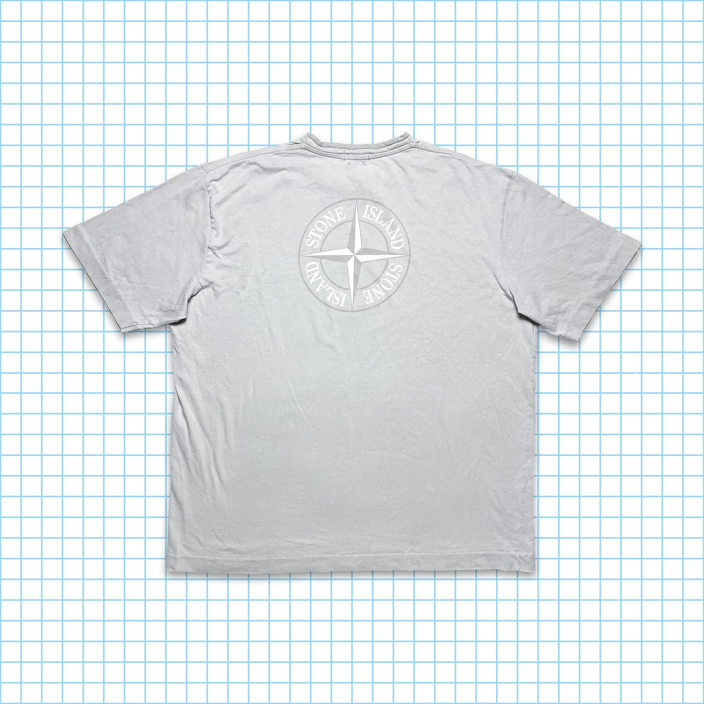 Late 00’s Stone Island Compass Spellout Tee - Extra Large