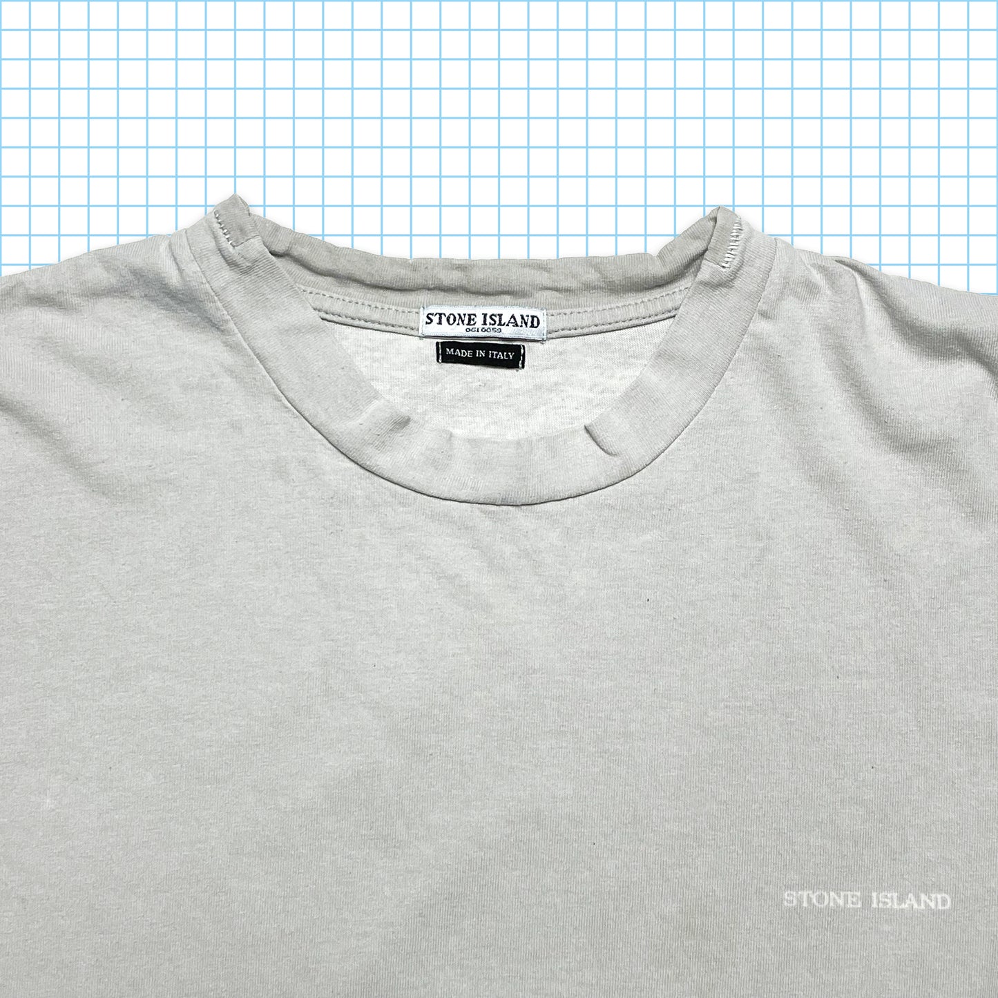 Late 00’s Stone Island Compass Spellout Tee - Extra Large