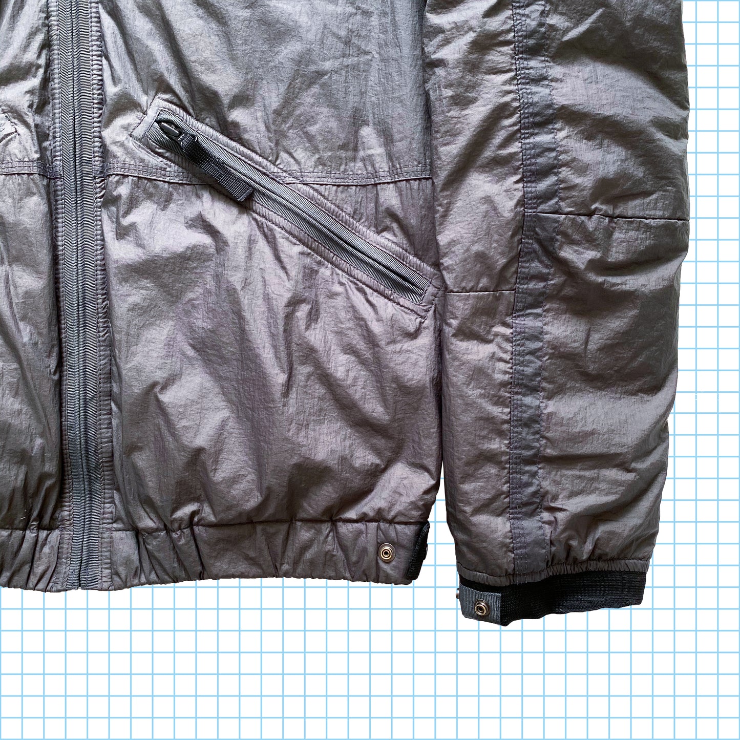 Stone Island Mesh Badge Nylon Down Jacket AW09’ - Large