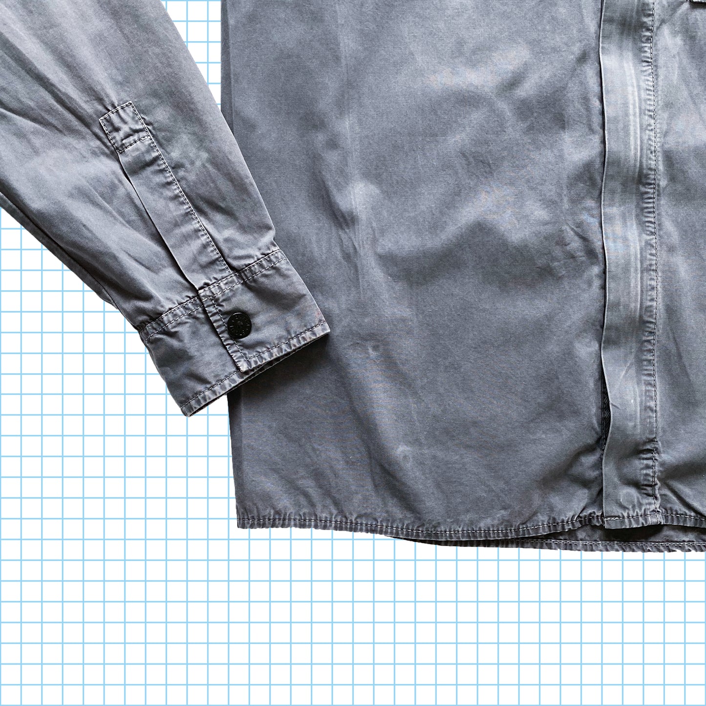 Stone Island Gun Metal Grey Heavy Overshirt AW17’ - Medium