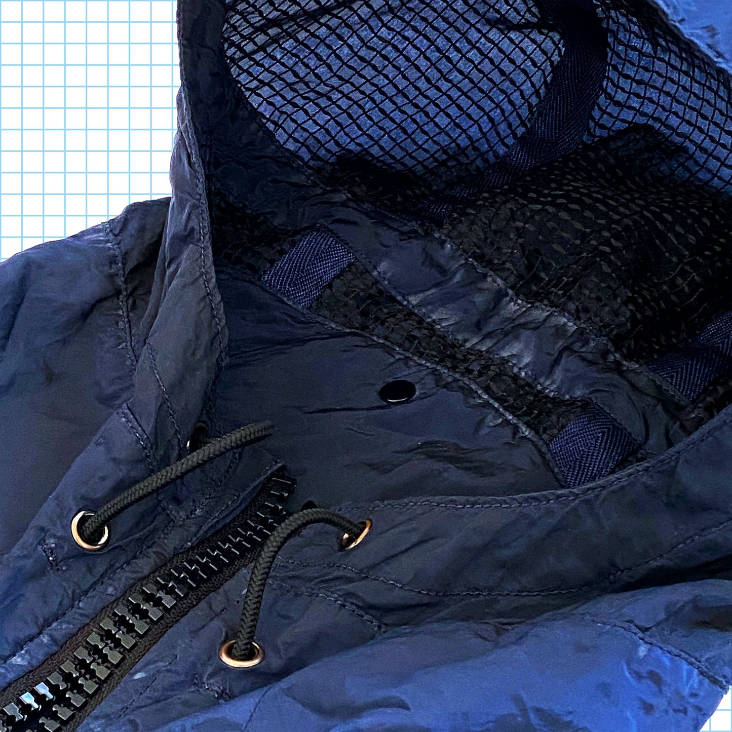 Stone Island Midnight Navy Hooded Nylon Metal Jacket SS10’