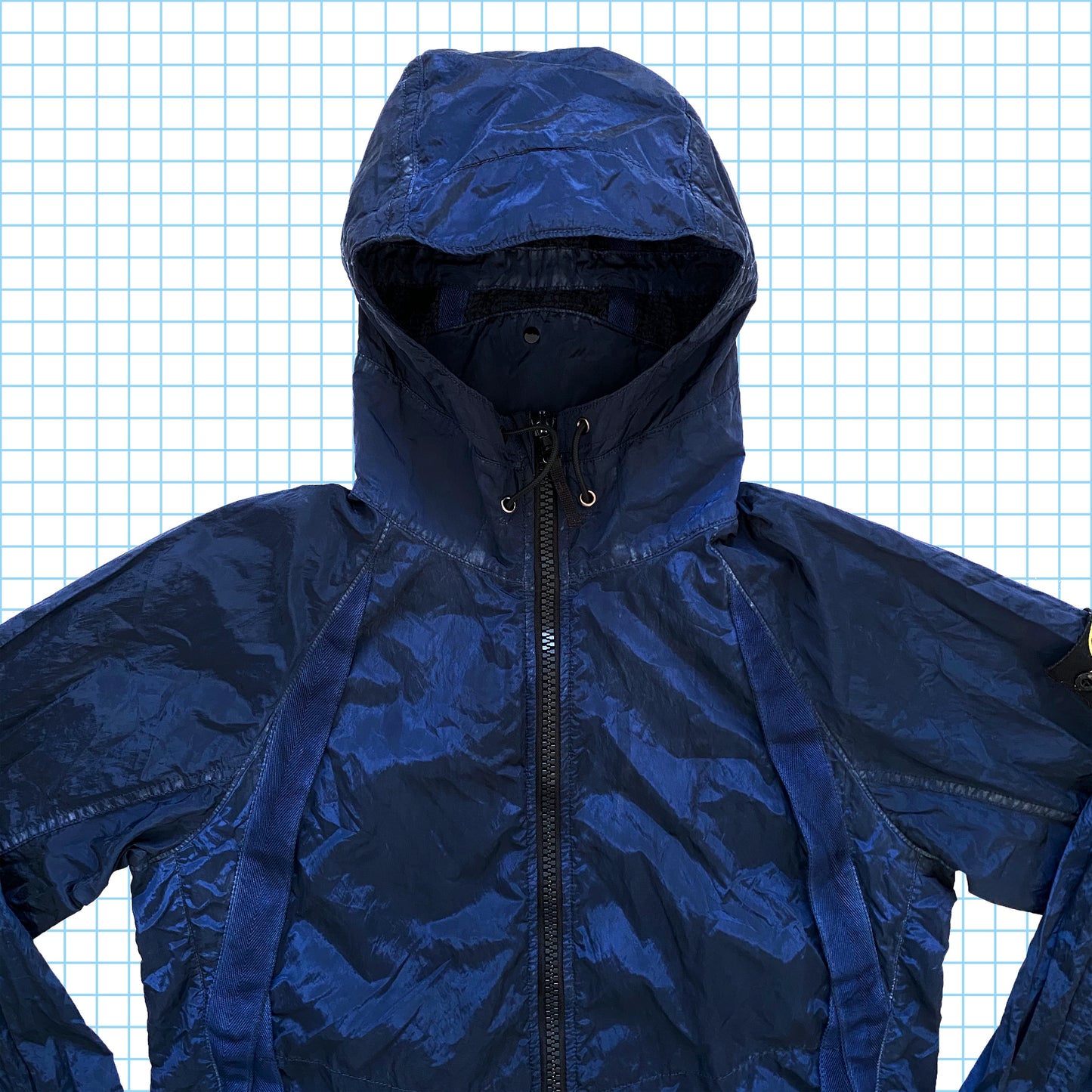 Stone Island Midnight Navy Hooded Nylon Metal Jacket SS10’