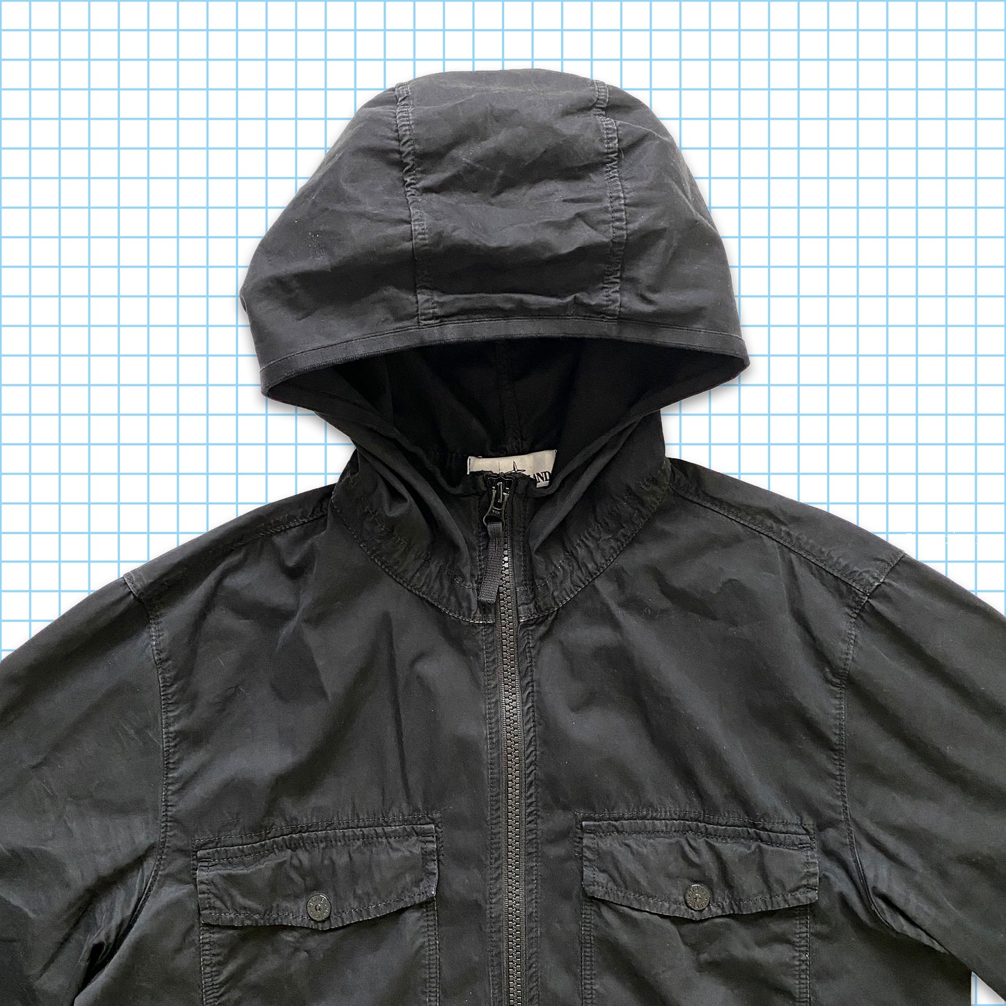 Surchemise à capuche Stone Island Stealth Black SS18' - Large